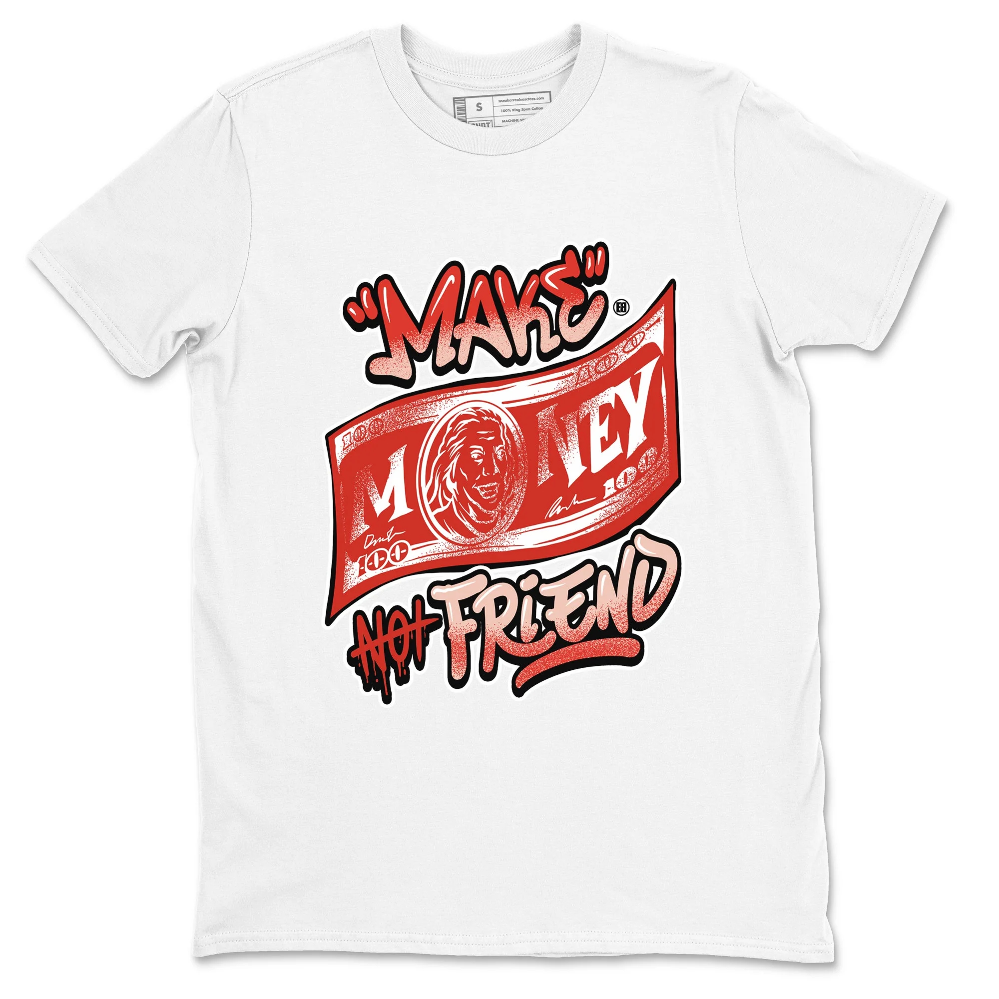 Make Money Not Friends Sneaker Tees - Air Jordan 13 Dune Red