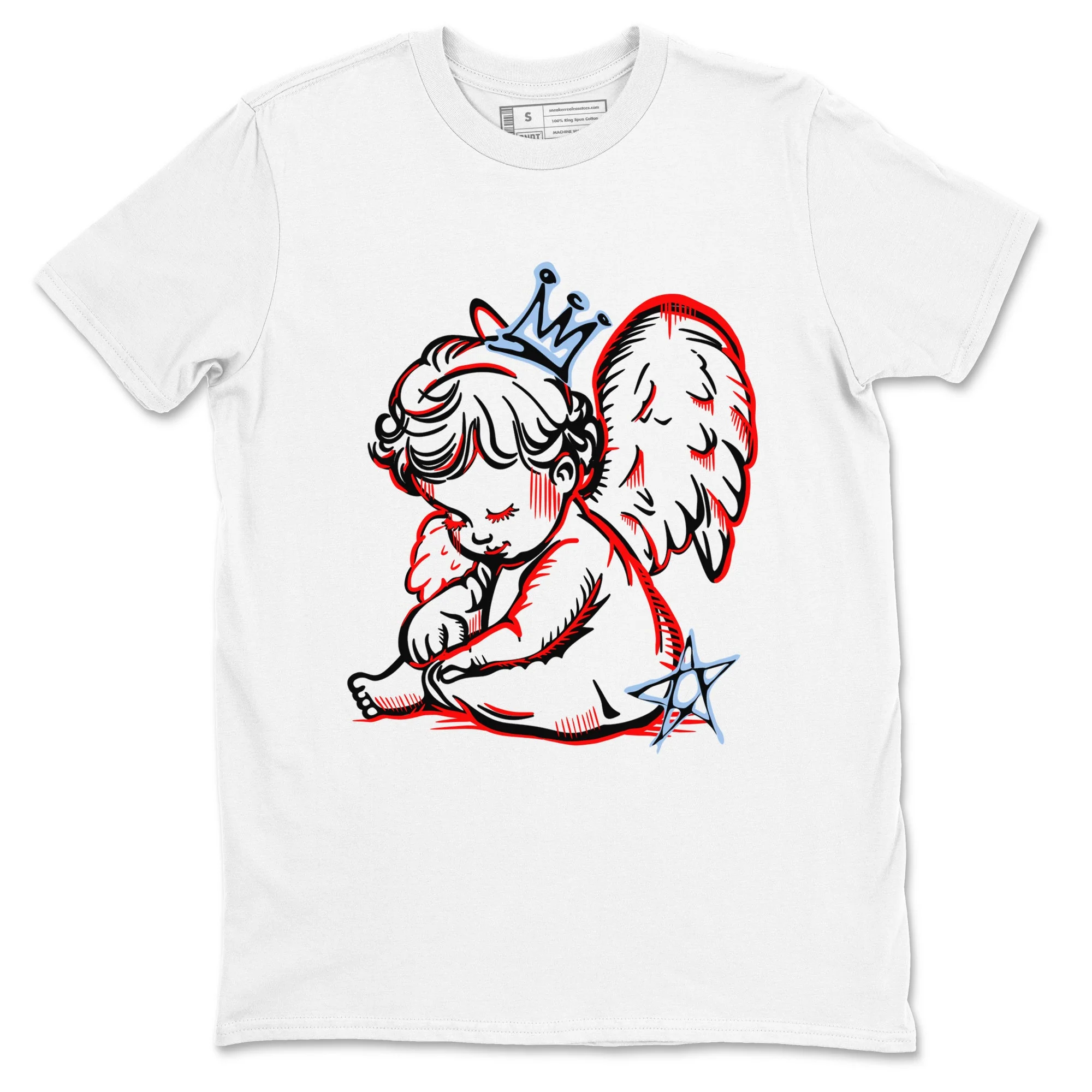 Neon Angel Sneaker Tees - Air Jordan 6 Fire Red
