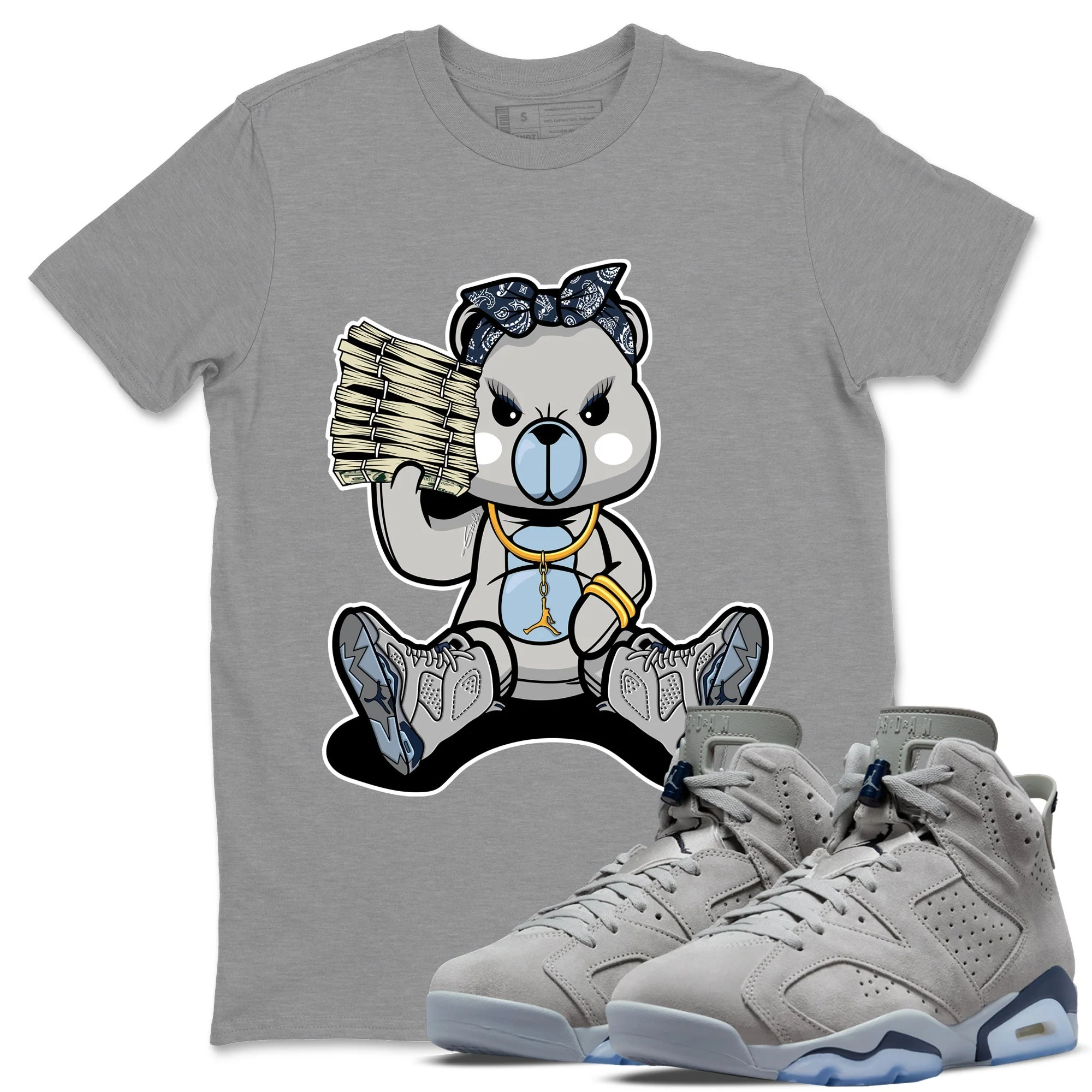 Bad Baby Bear Unisex Tops - Air Jordan 6 Georgetown