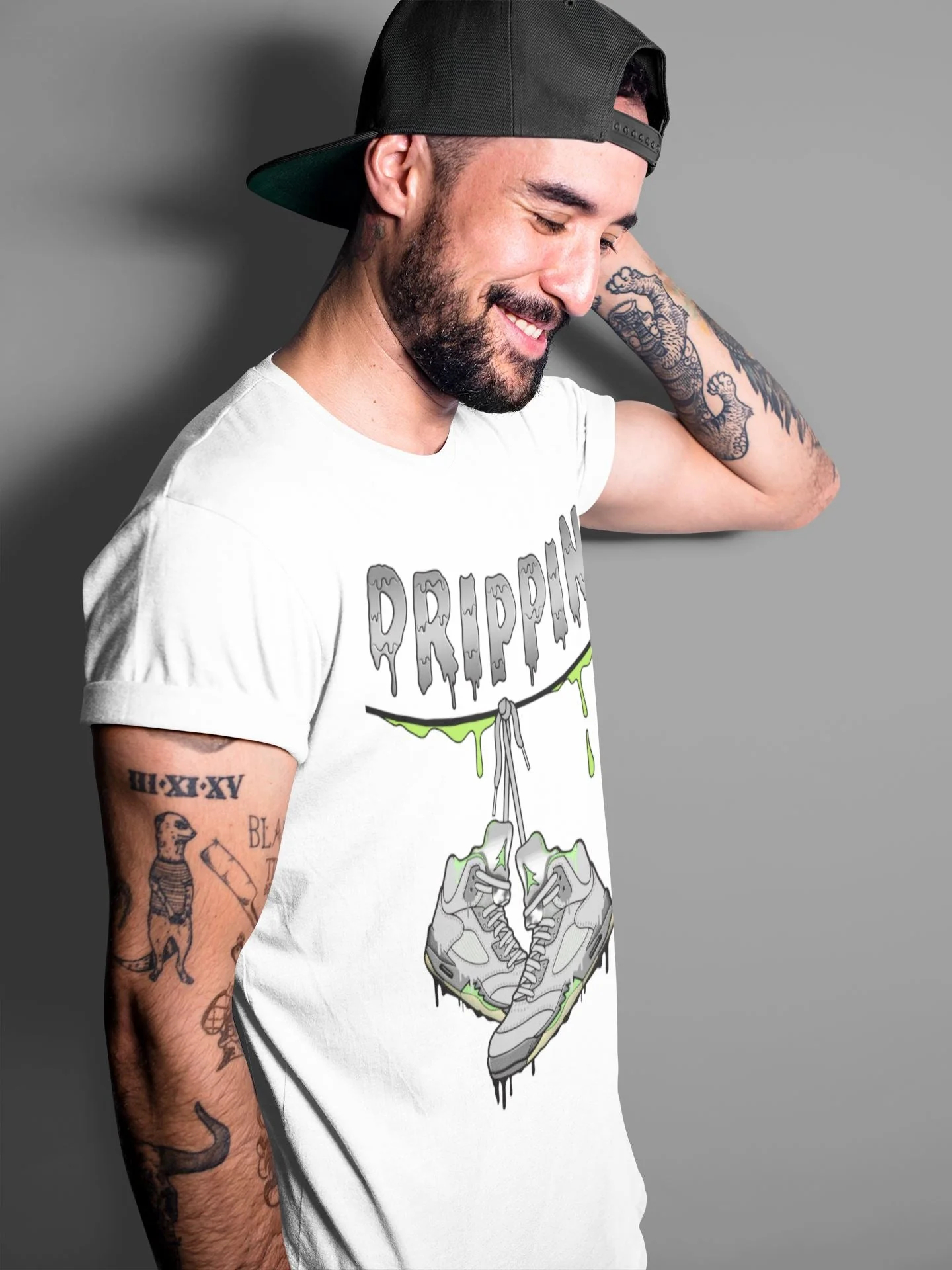 Drippin Unisex Tops - Air Jordan 5 Green Bean