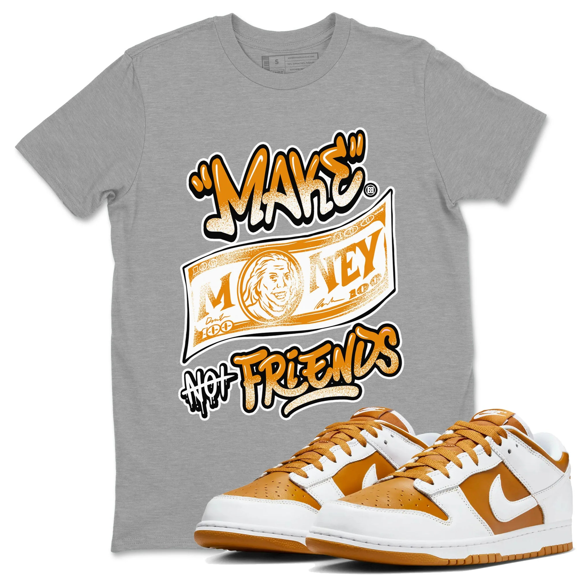 Make Money Not Friends Sneaker Tees - Dunk Dark Curry
