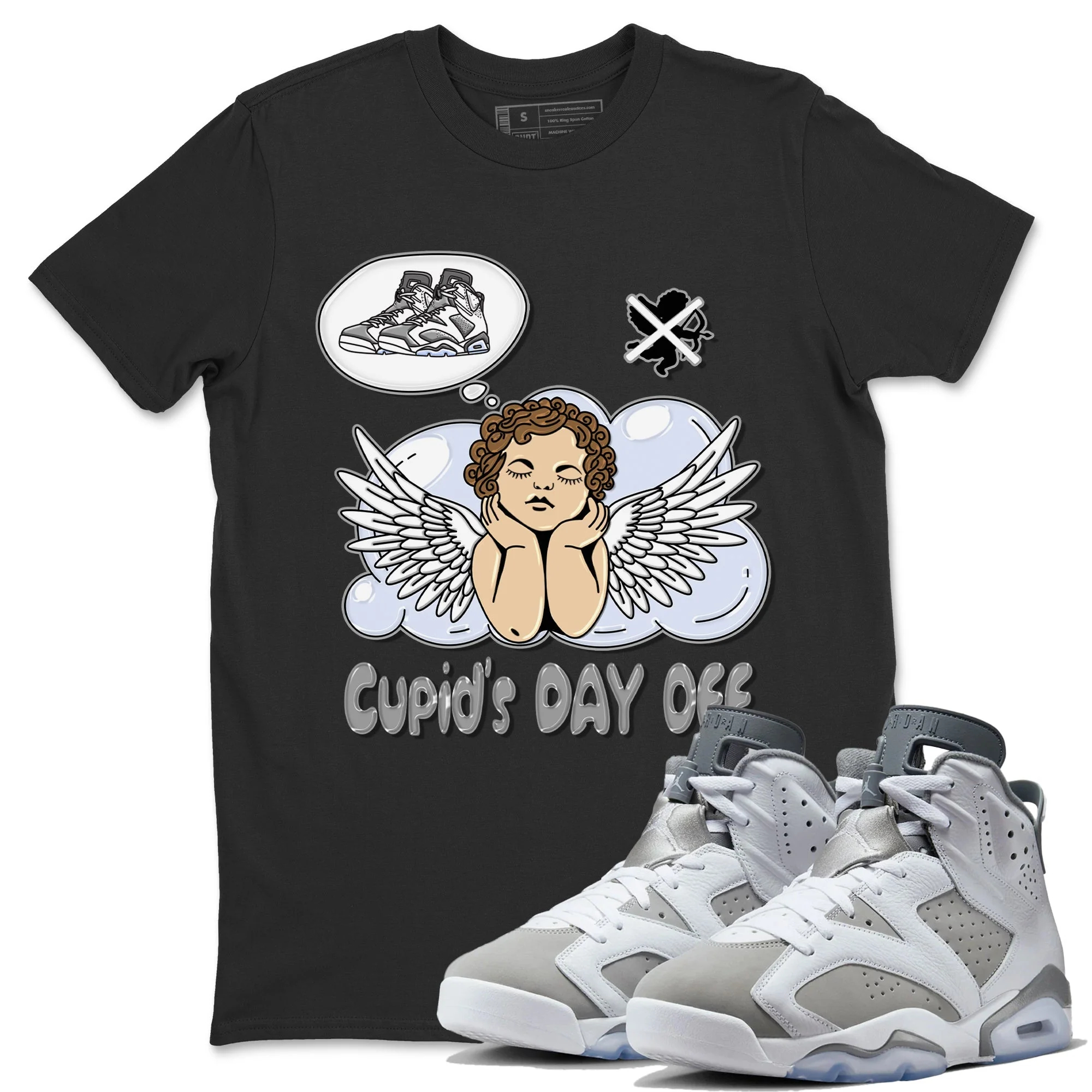 Cupids Day Off Unisex Tops - Air Jordan 6 Cool Grey
