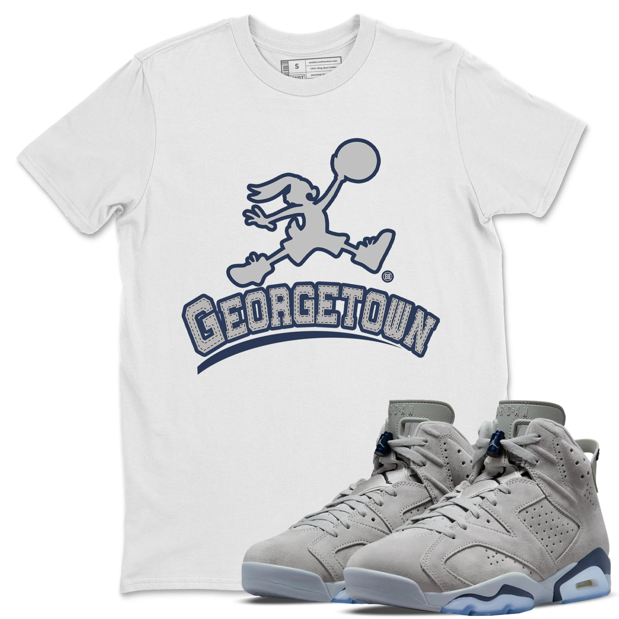 Jumpman Bunny Unisex Tops - Air Jordan 6 Georgetown
