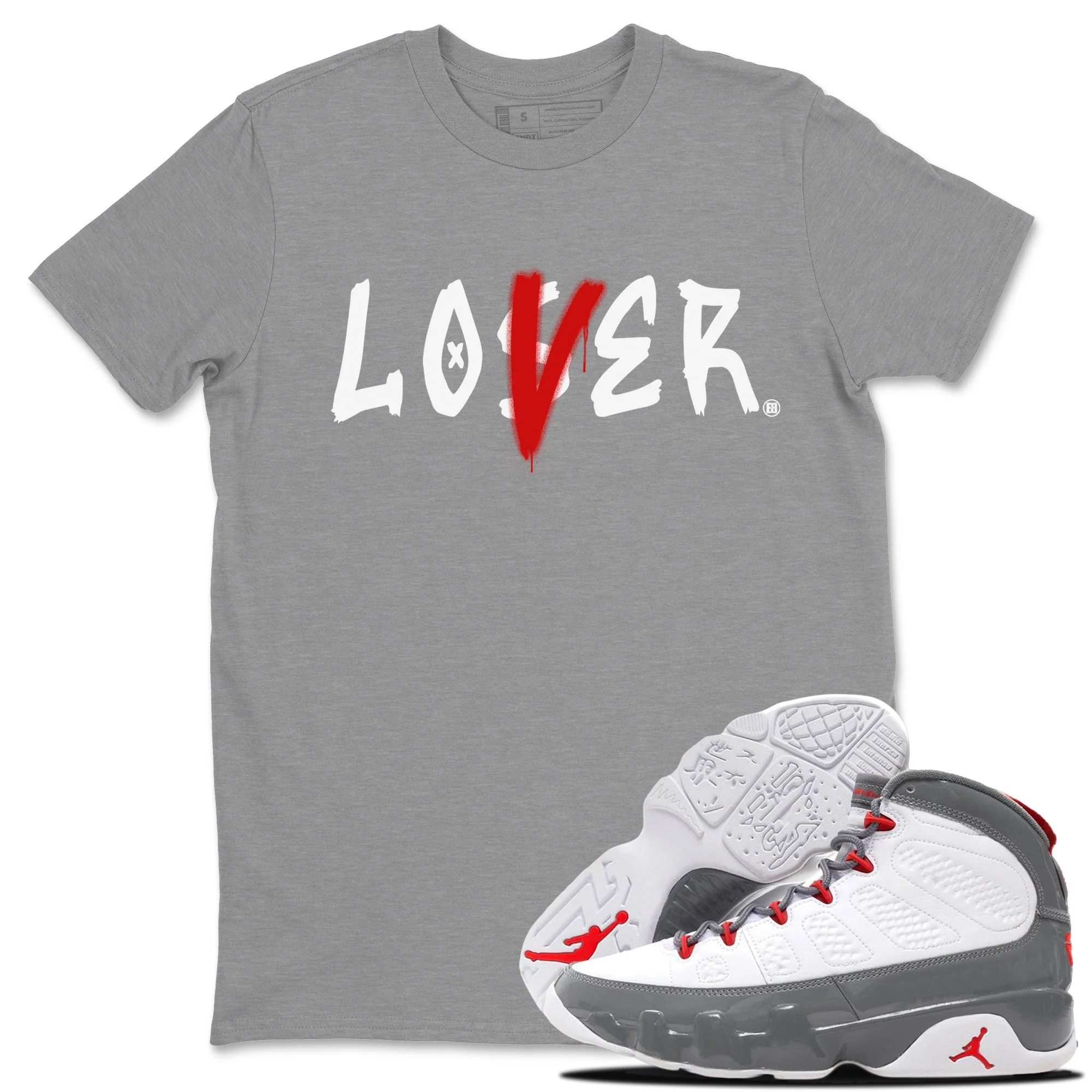 Loser Lover Unisex Tops - Air Jordan 9 Fire Red