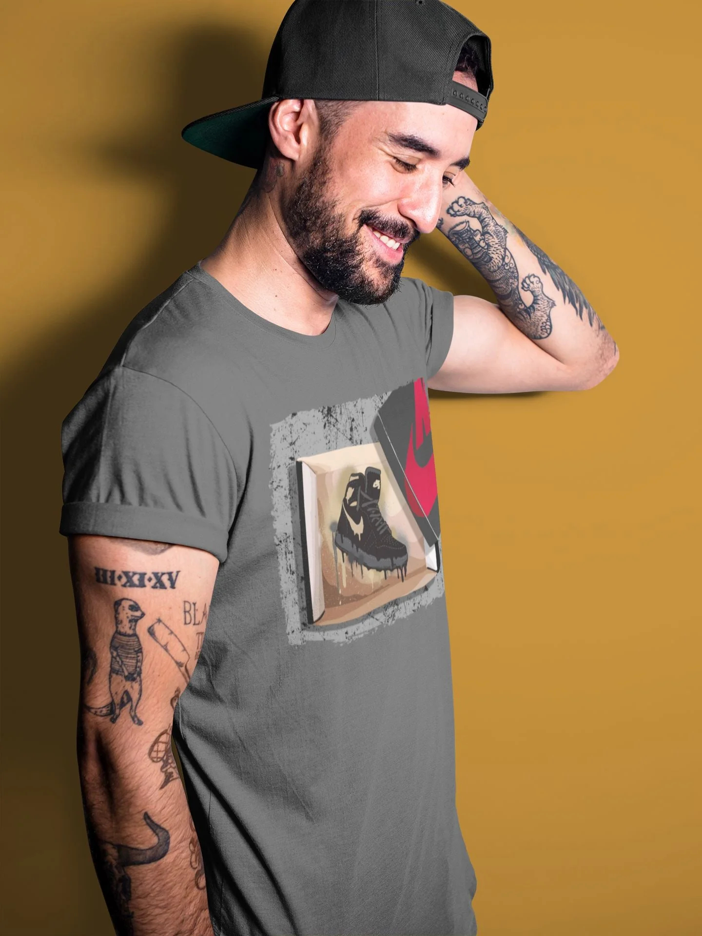 New Kicks Unisex Tops - Air Jordan 1 Black Metallic Gold