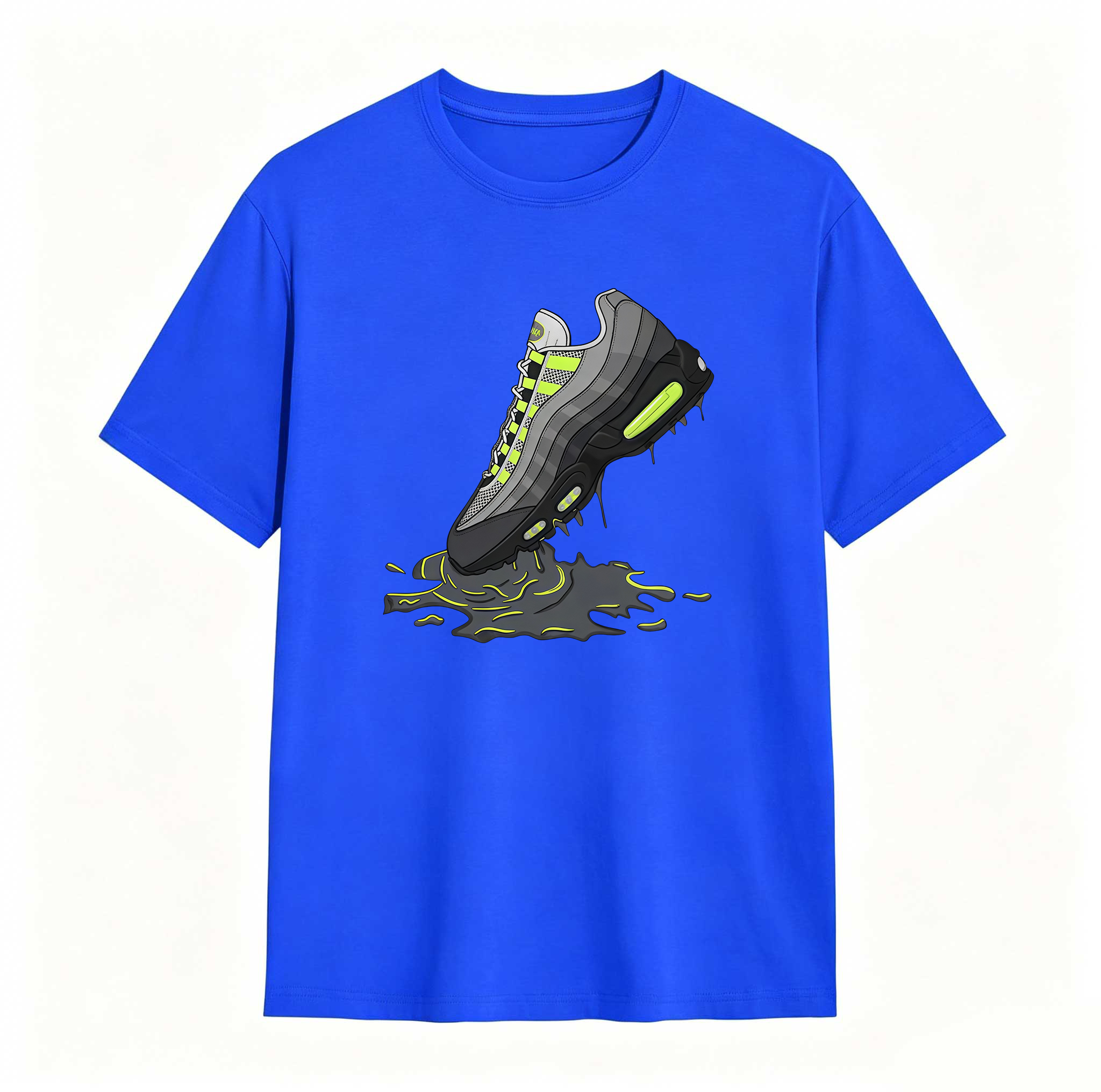 Air Max 95 Big Bubble Neon Yellow Black Cool Grey 2026 OG T Shirt Match Dripping Shoe