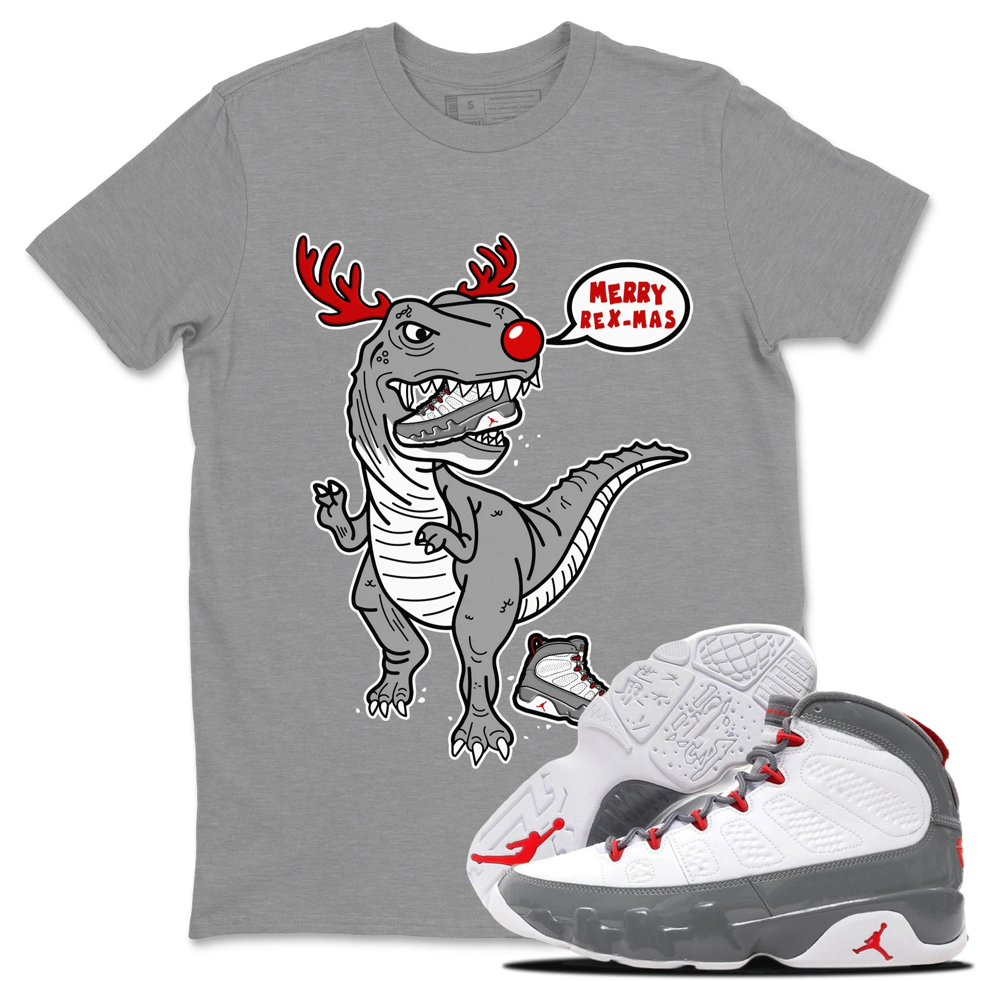 Hungry Dino Unisex Tops - Air Jordan 9 Fire Red