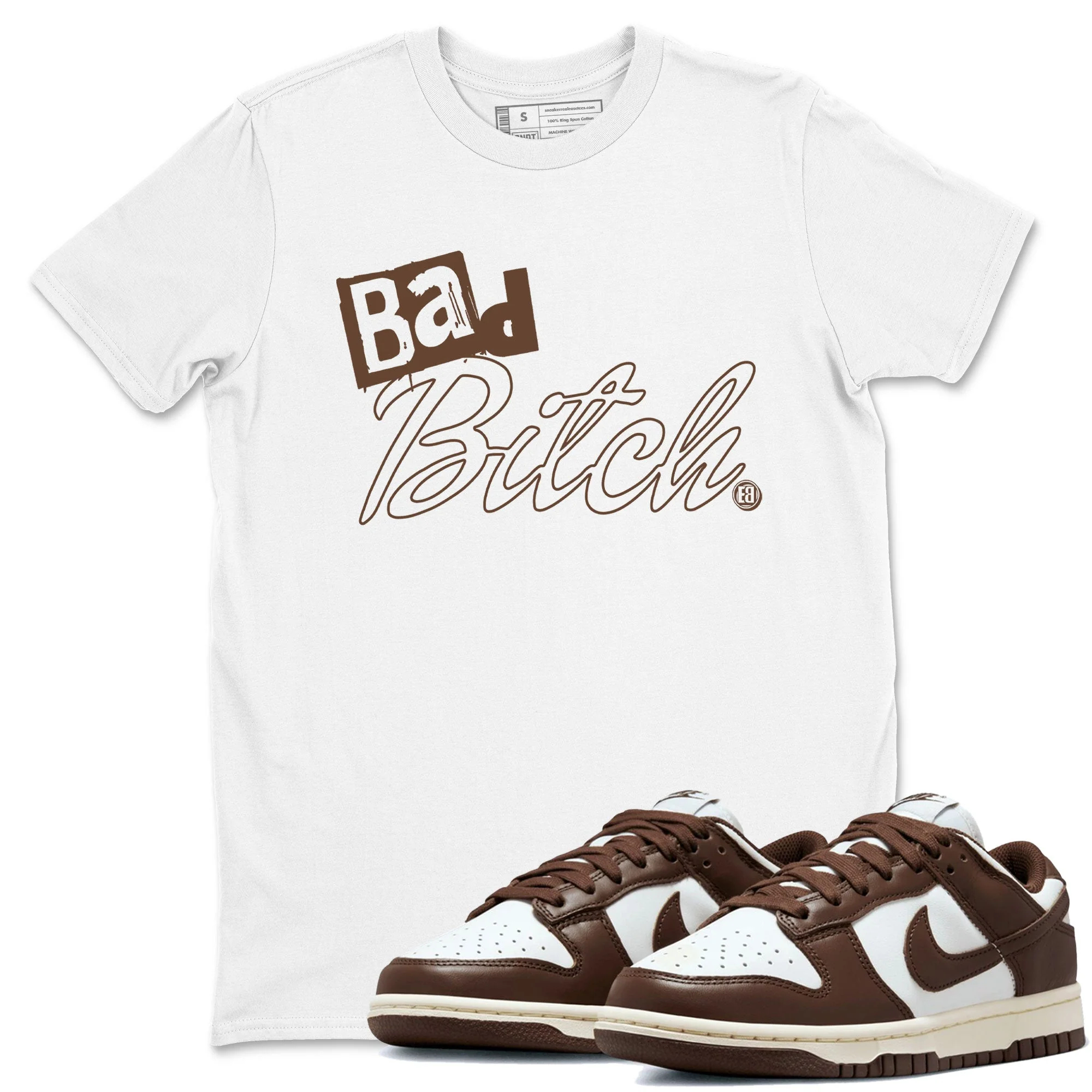 Bad Bitch Sneaker Tee - Dunk Cacao Wow