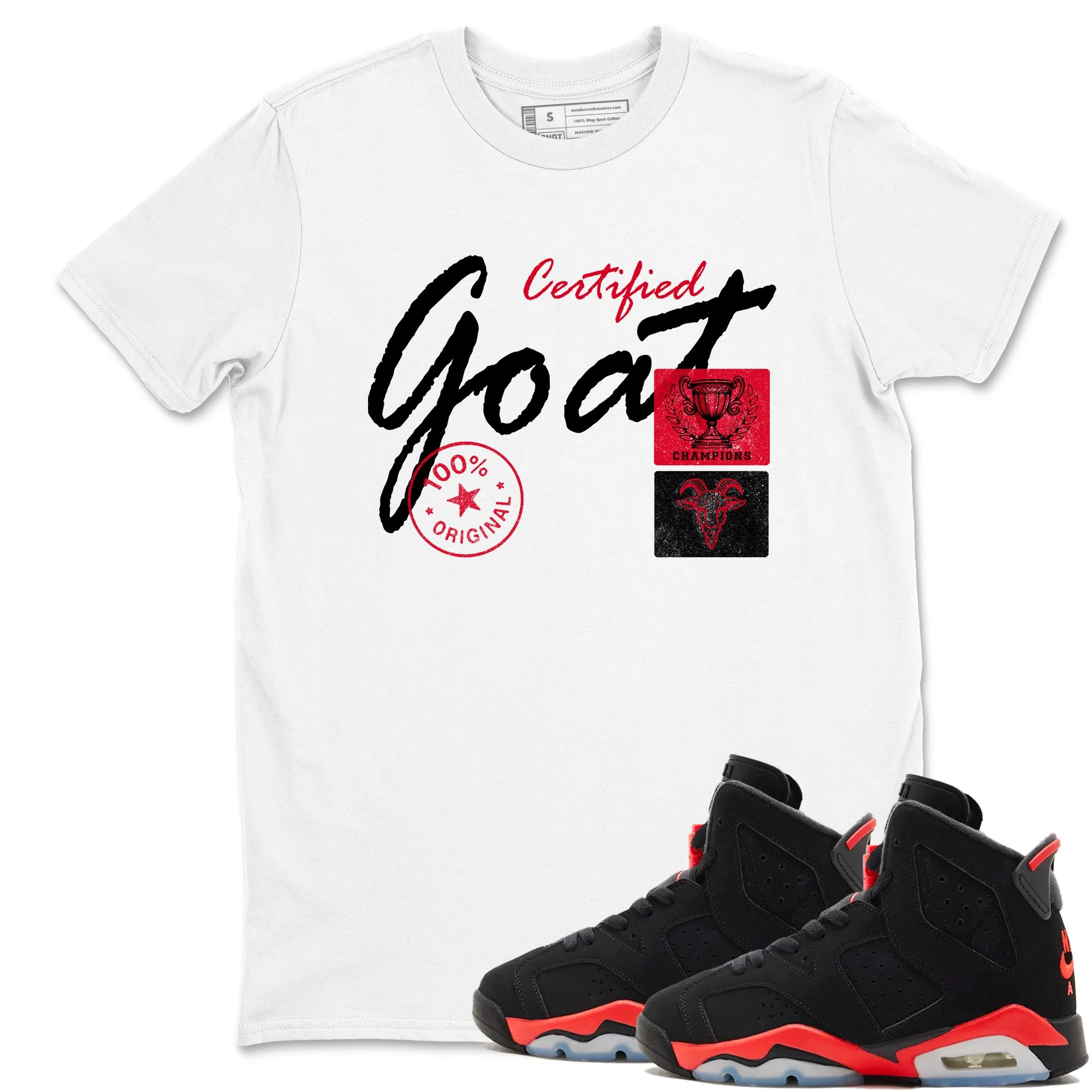 Certified Goat Sneaker Tees - Air Jordan 6 Reverse Infrared