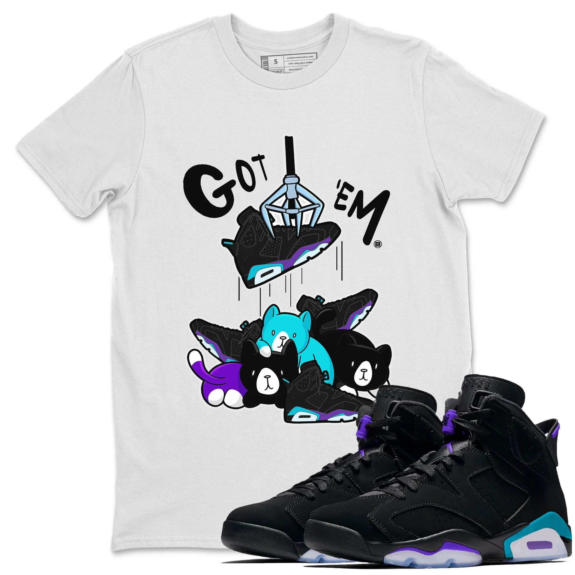 Treasure Hunter Unisex Tops - Air Jordan 6 Aqua