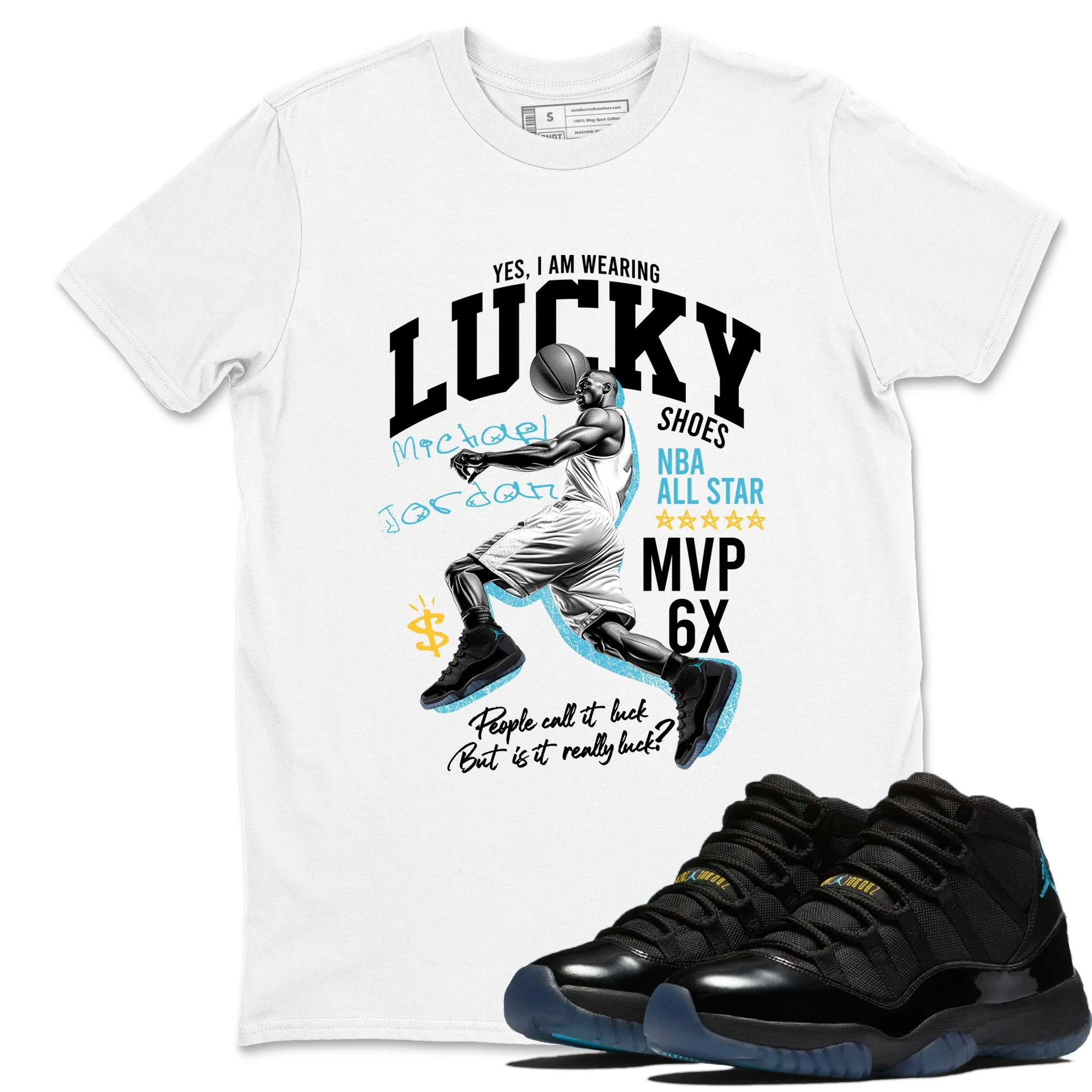 Lucky Player Sneaker Tees - Air Jordan 11 Gamma