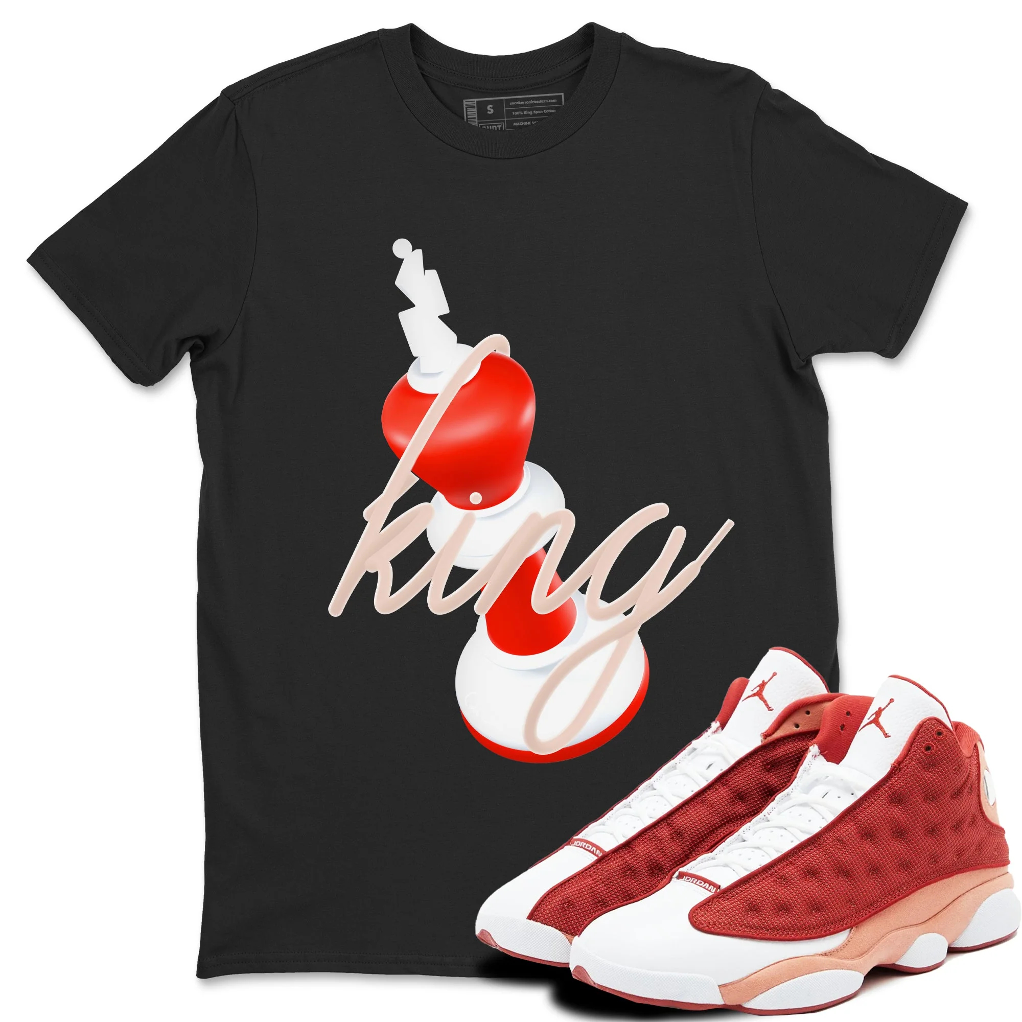 3D King Sneaker Tees - Air Jordan 13 Dune Red