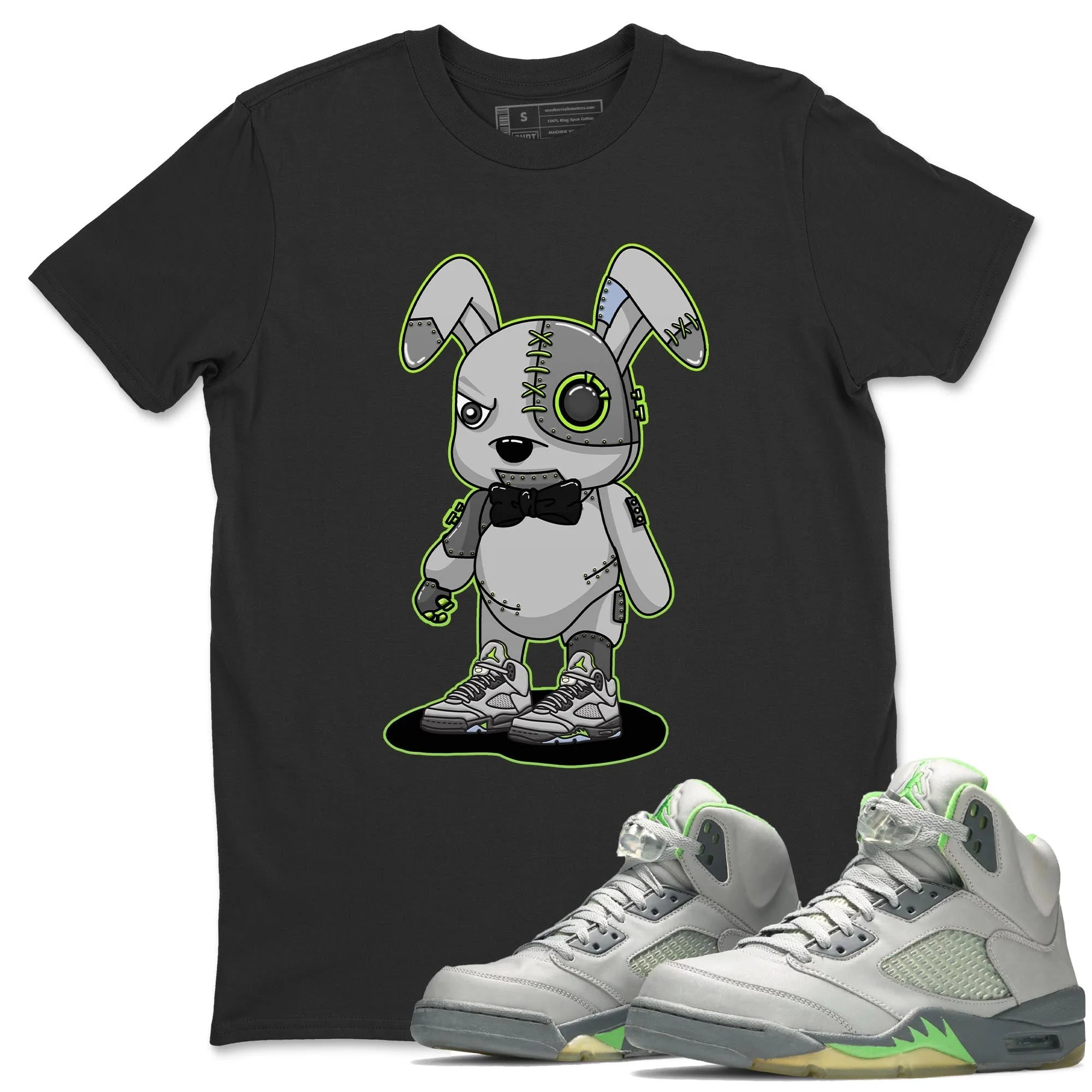 Cyborg Bunny Unisex Tops - Air Jordan 5 Green Bean