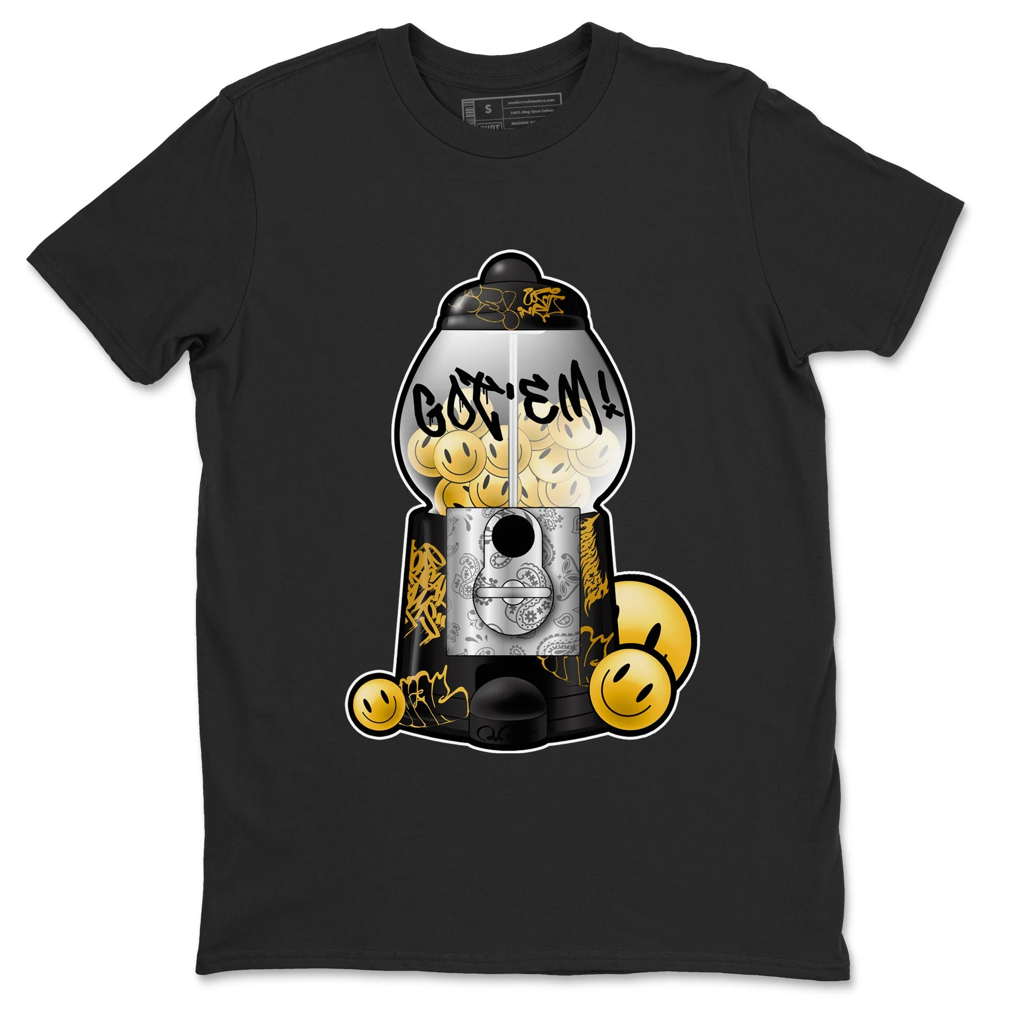Gumball Machine Sneaker Tees - Air Jordan 1 Black Metallic Gold