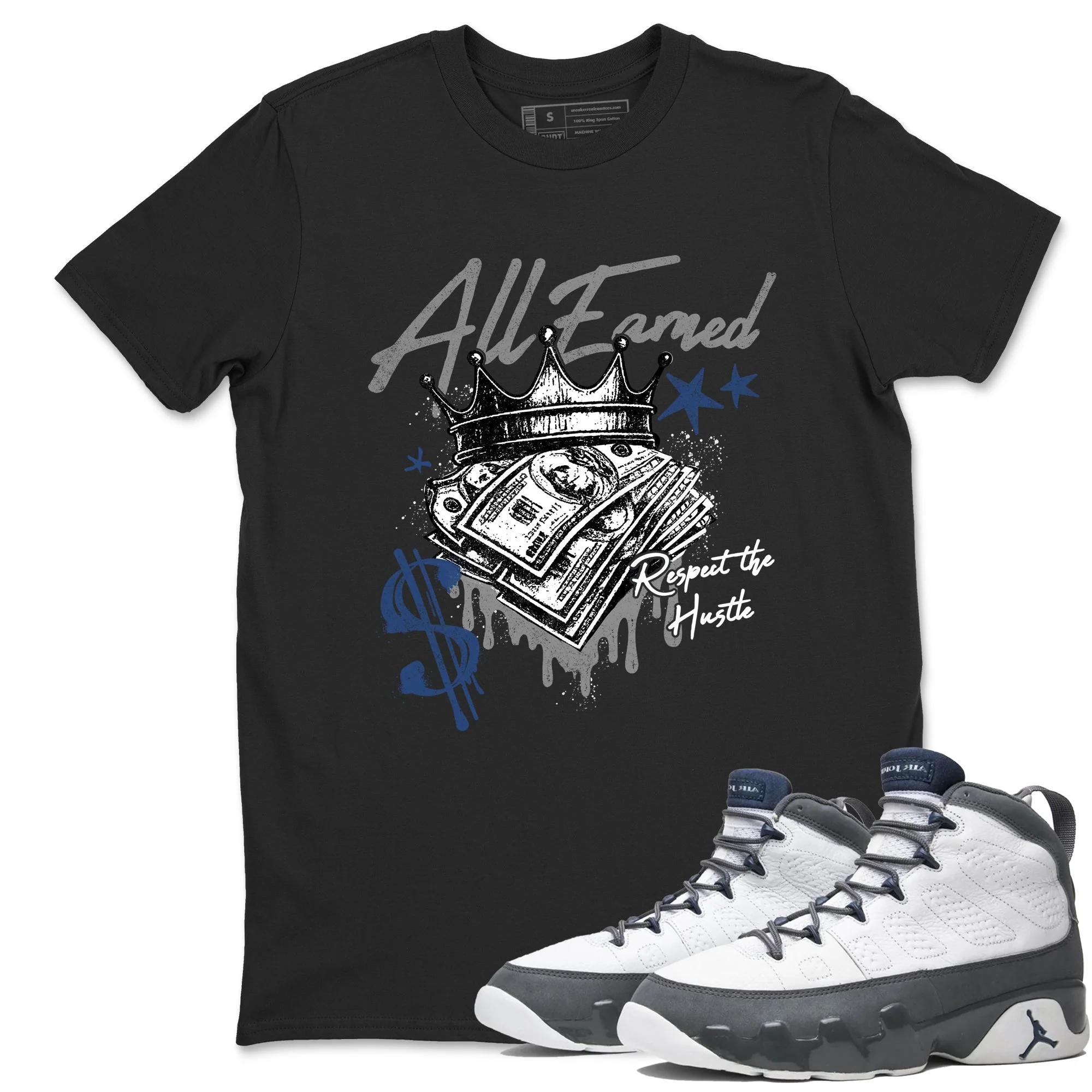 All Earned Sneaker Tees - Air Jordan 9 Flint Grey