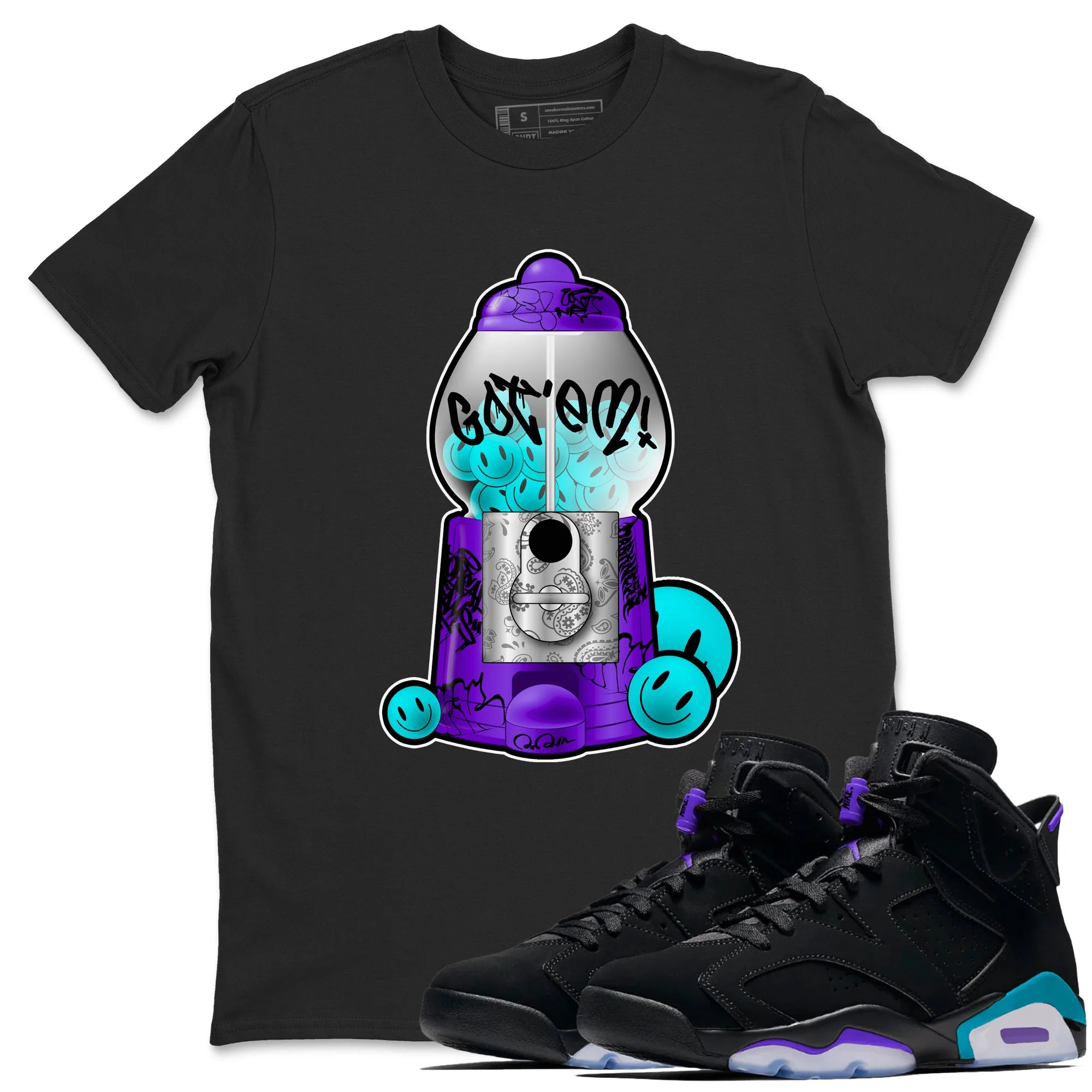 Gumball Machine Sneaker Tee - Air Jordan 6 Aqua