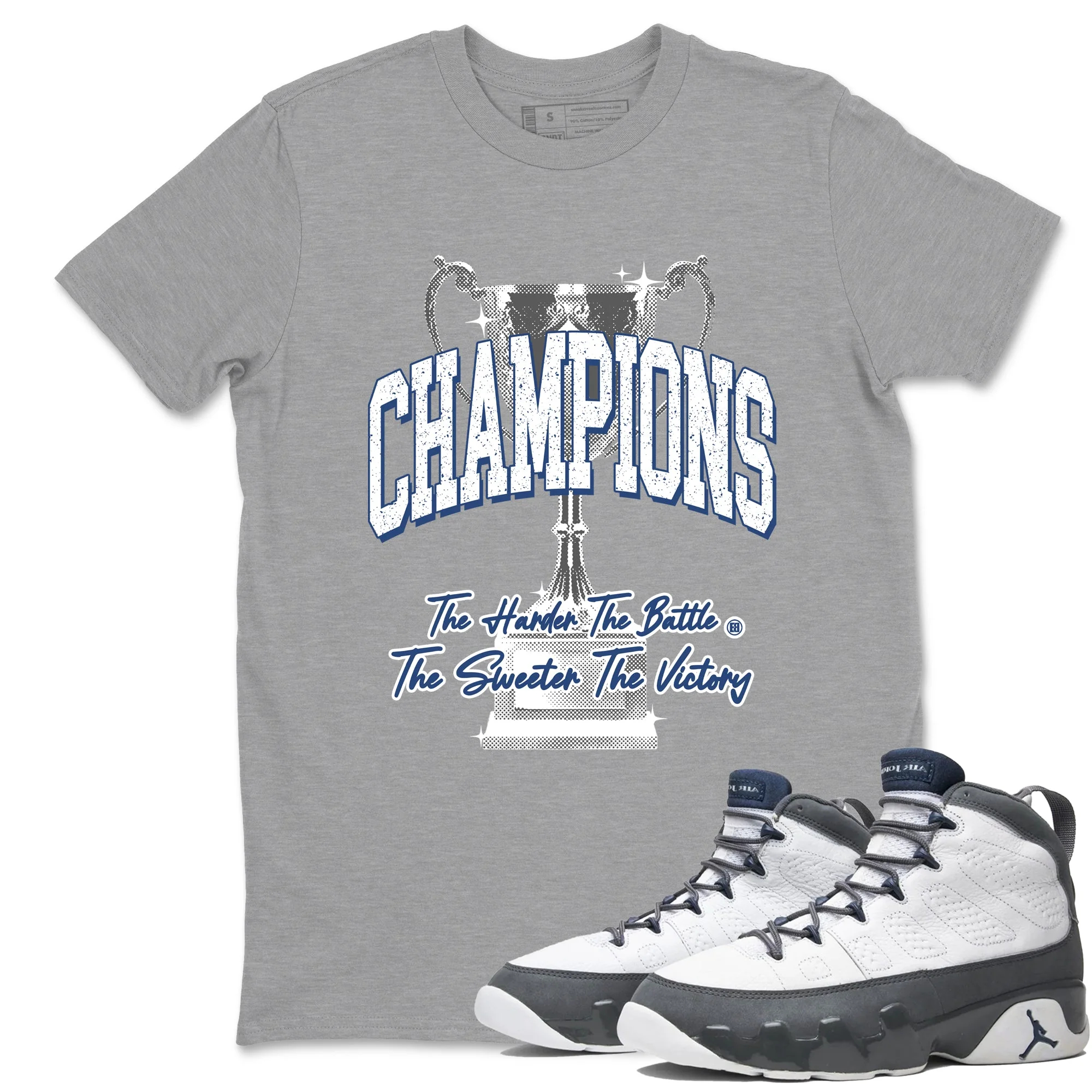 Champions Trophy Sneaker Tees - Air Jordan 9 Flint Grey