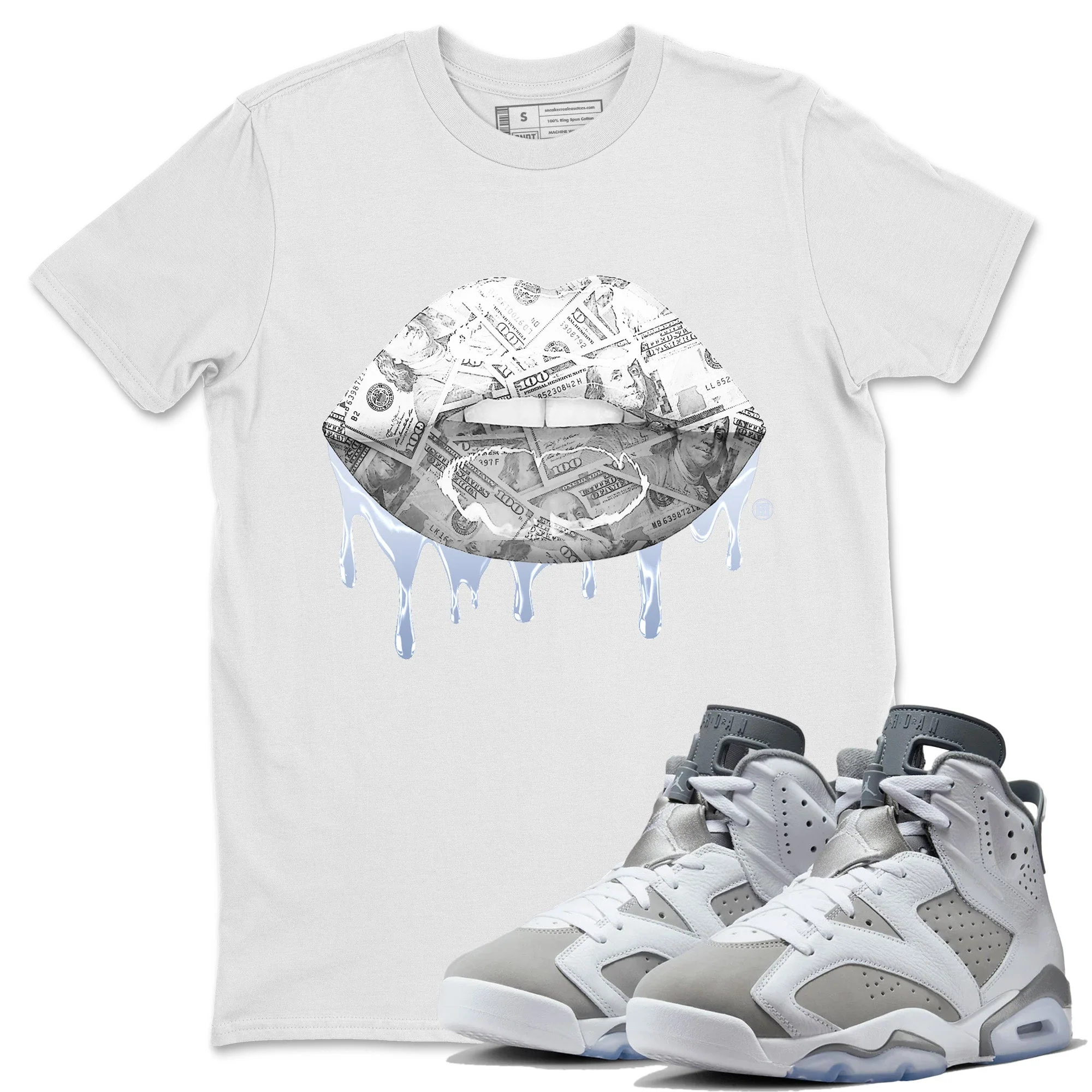 Money Lips Unisex Tops - Air Jordan 6 Cool Grey