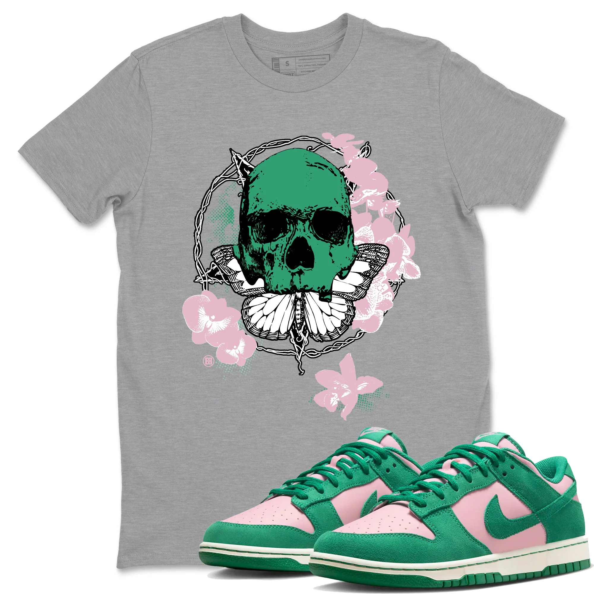 Carpe Diem Skull Sneaker Tees - Dunk Medium Soft Pink Malachite
