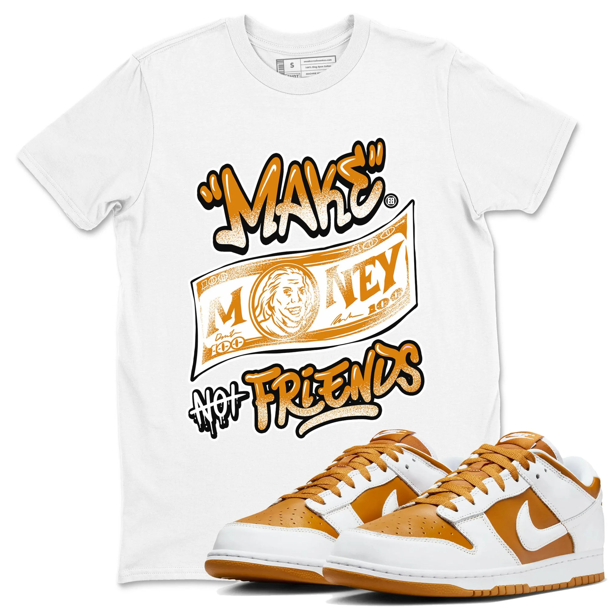 Make Money Not Friends Sneaker Tees - Dunk Dark Curry