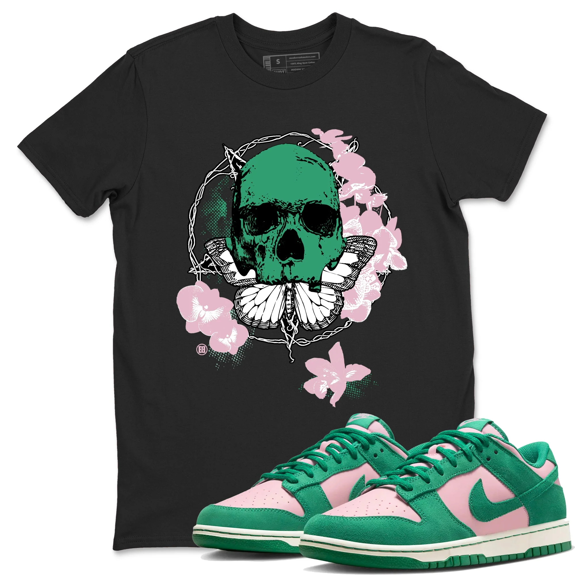 Carpe Diem Skull Sneaker Tees - Dunk Medium Soft Pink Malachite