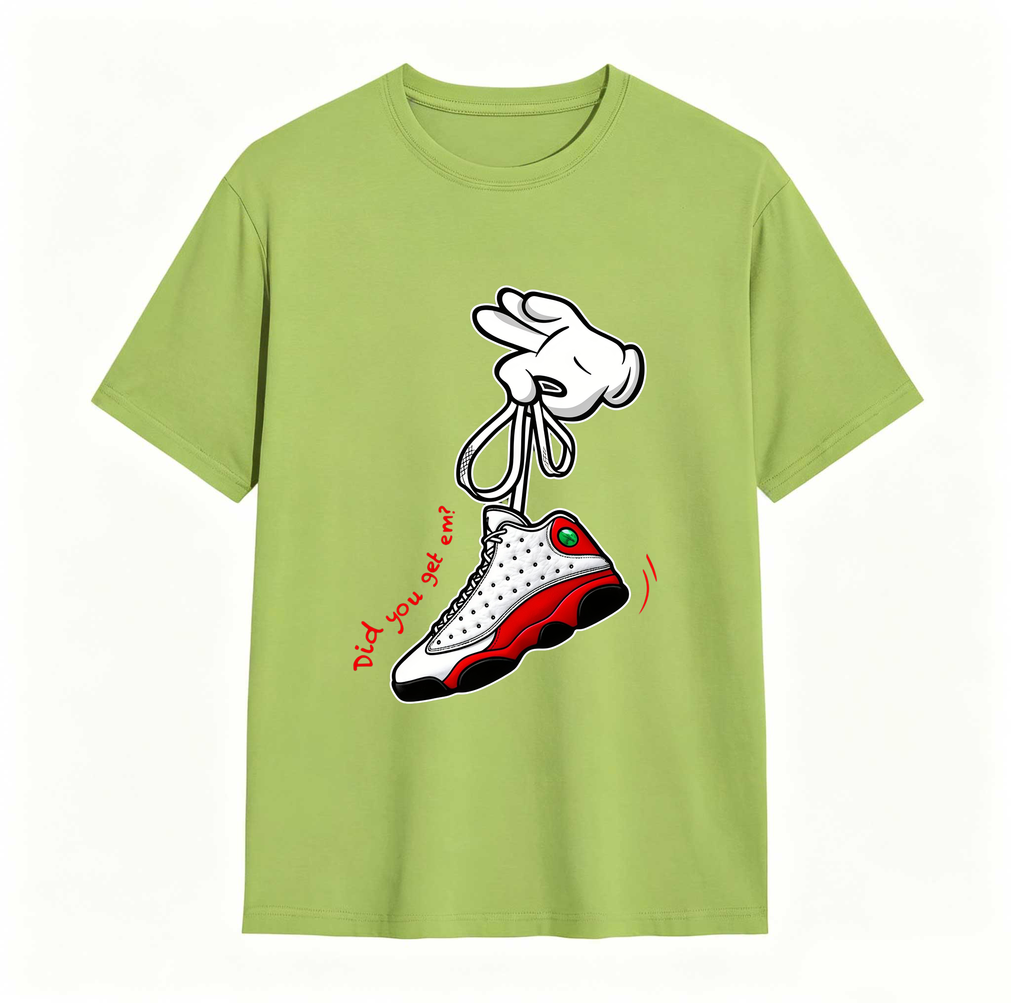 Cartoon Hands Sneaker Tees - Match Air Jordan 13 University Red