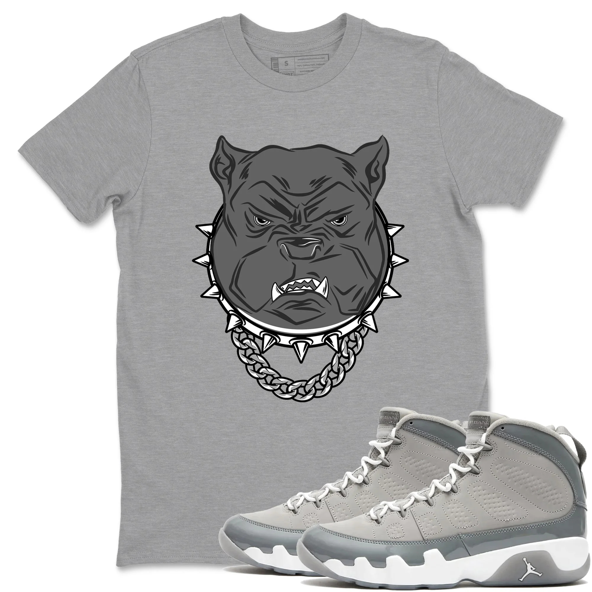 Angry Bulldog Sneaker Tees - Air Jordan 9 Cool Grey