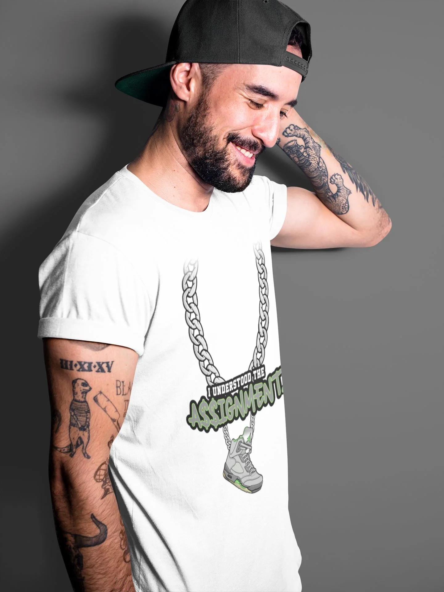 Understood Assignment Unisex Tops - Air Jordan 5 Green Bean