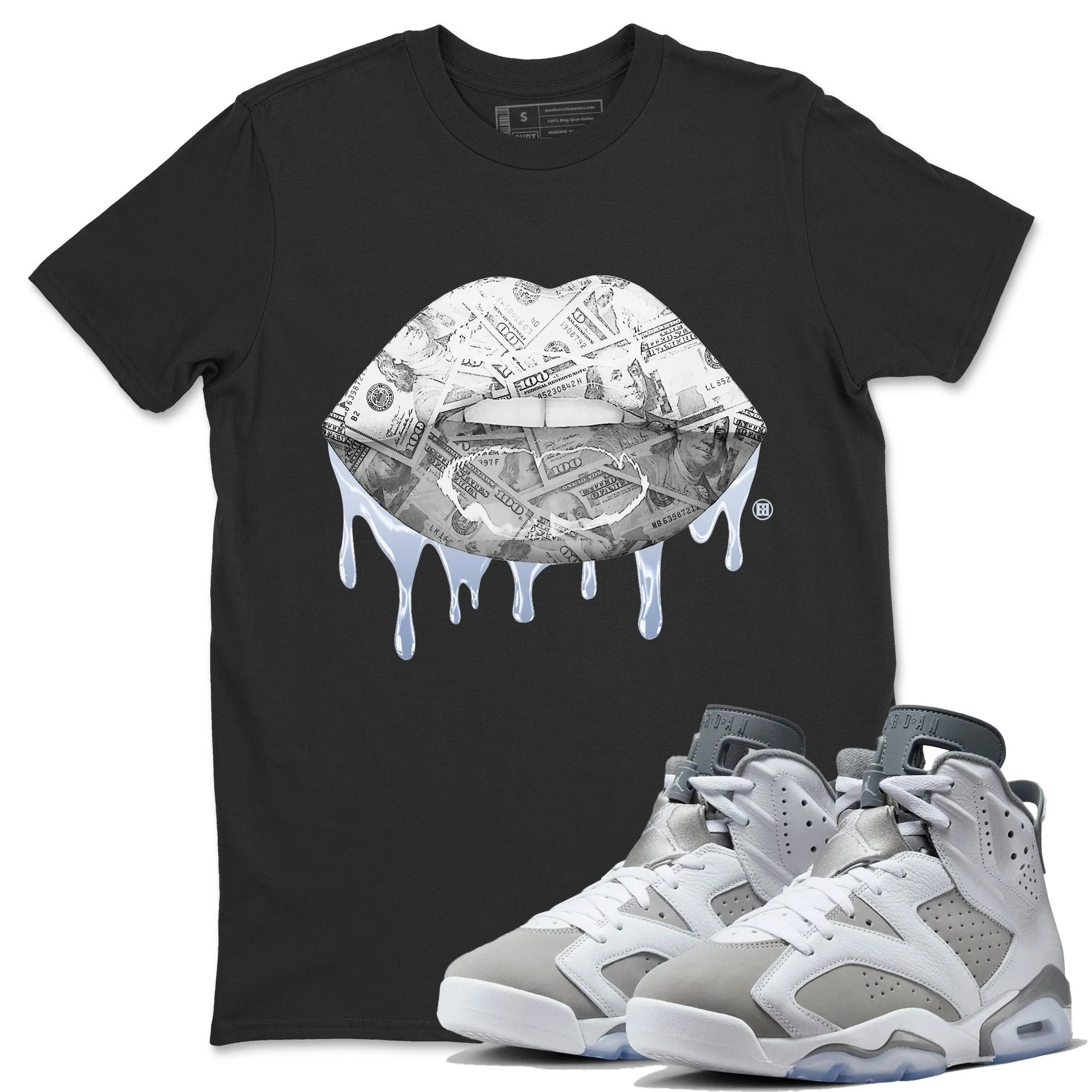 Money Lips Unisex Tops - Air Jordan 6 Cool Grey