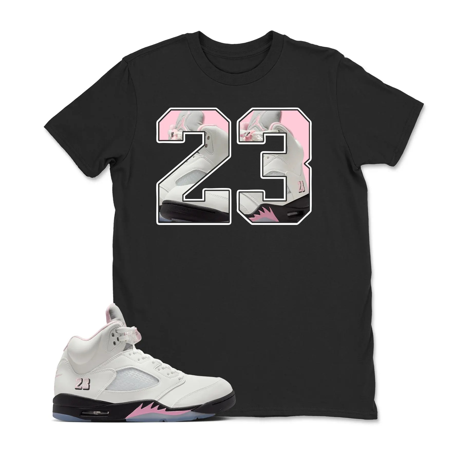 Jordan 5 Medium Soft Pink 35th Anniversary Matching Sneaker Tee Shirt, Sneakerhead Outfit Shirt