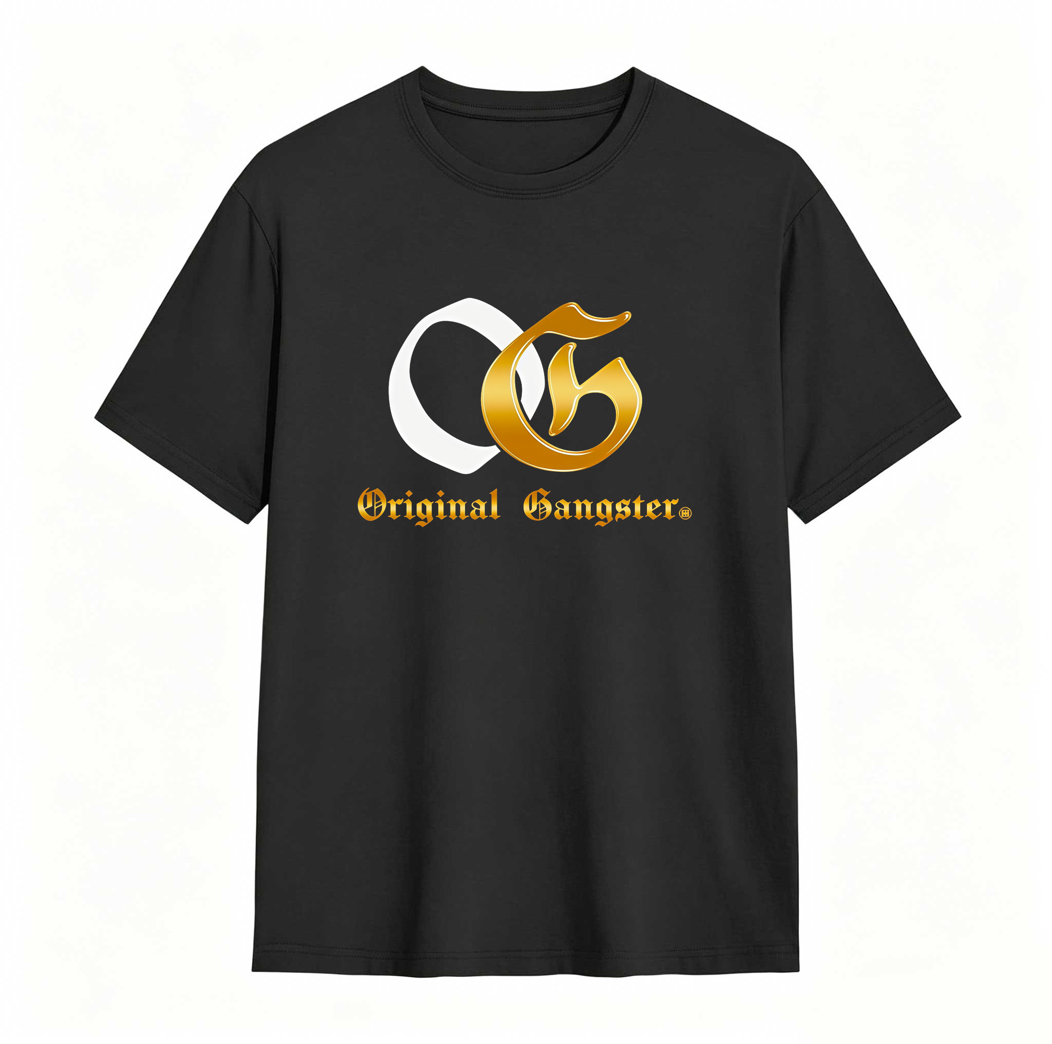 OG Original Gangster Sneaker Tees - Match Air Jordan 1 Black Black Metallic Gold