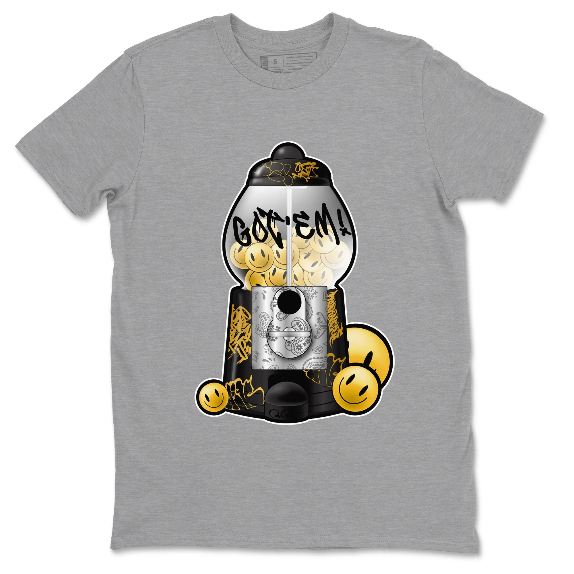 Gumball Machine Sneaker Tees - Air Jordan 1 Black Metallic Gold
