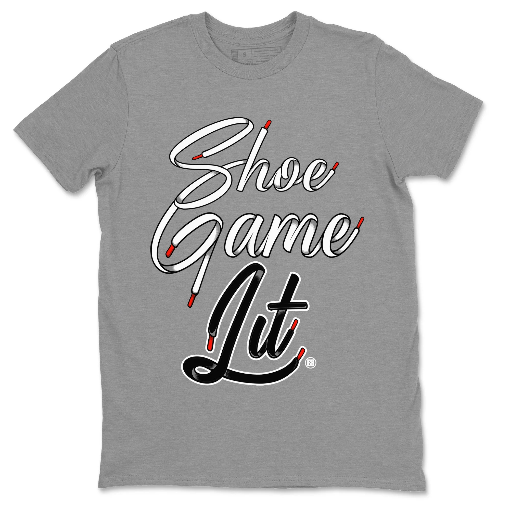 Shoe Game Lit Shoe Lace Unisex Tops - Air Jordan 13 Black Flint