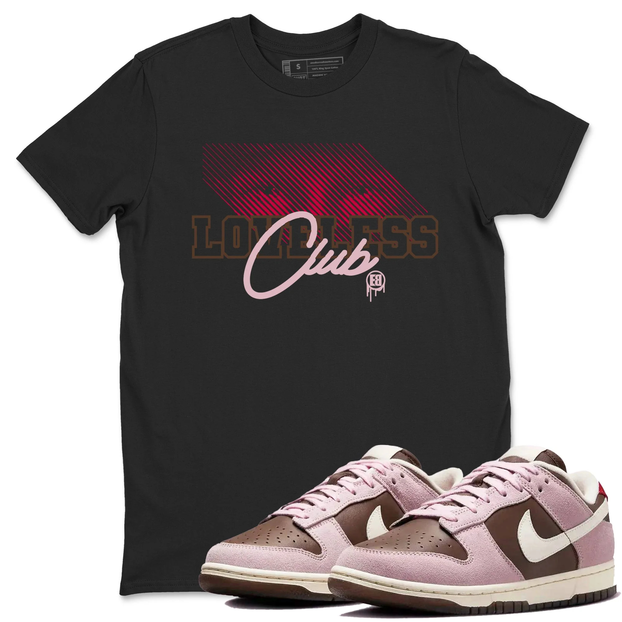 Loveless Club Sneaker Tees - Dunk Cacao Wow And Pink Foam