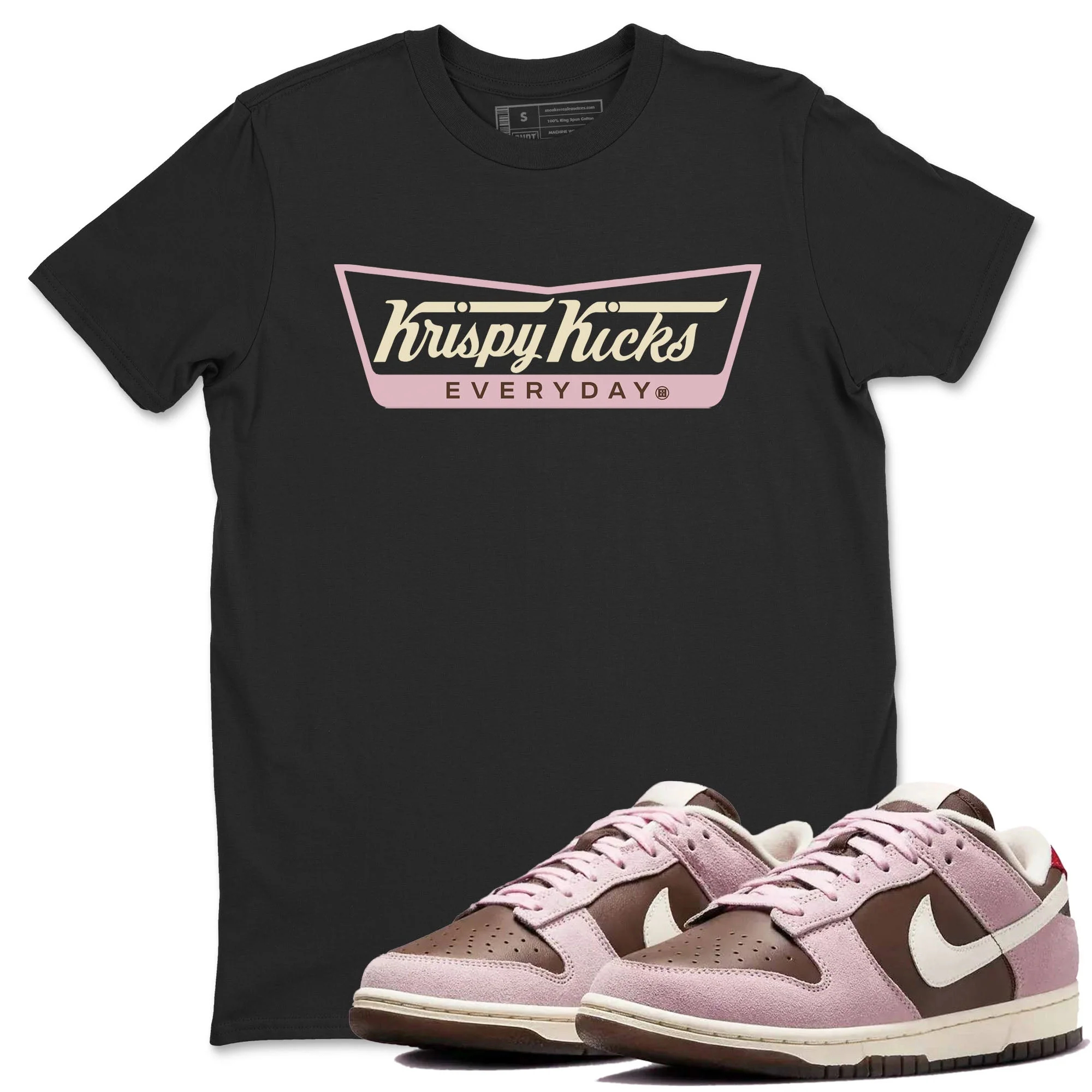 Krispy Kicks Sneaker Tees - Dunk Cacao Wow And Pink Foam