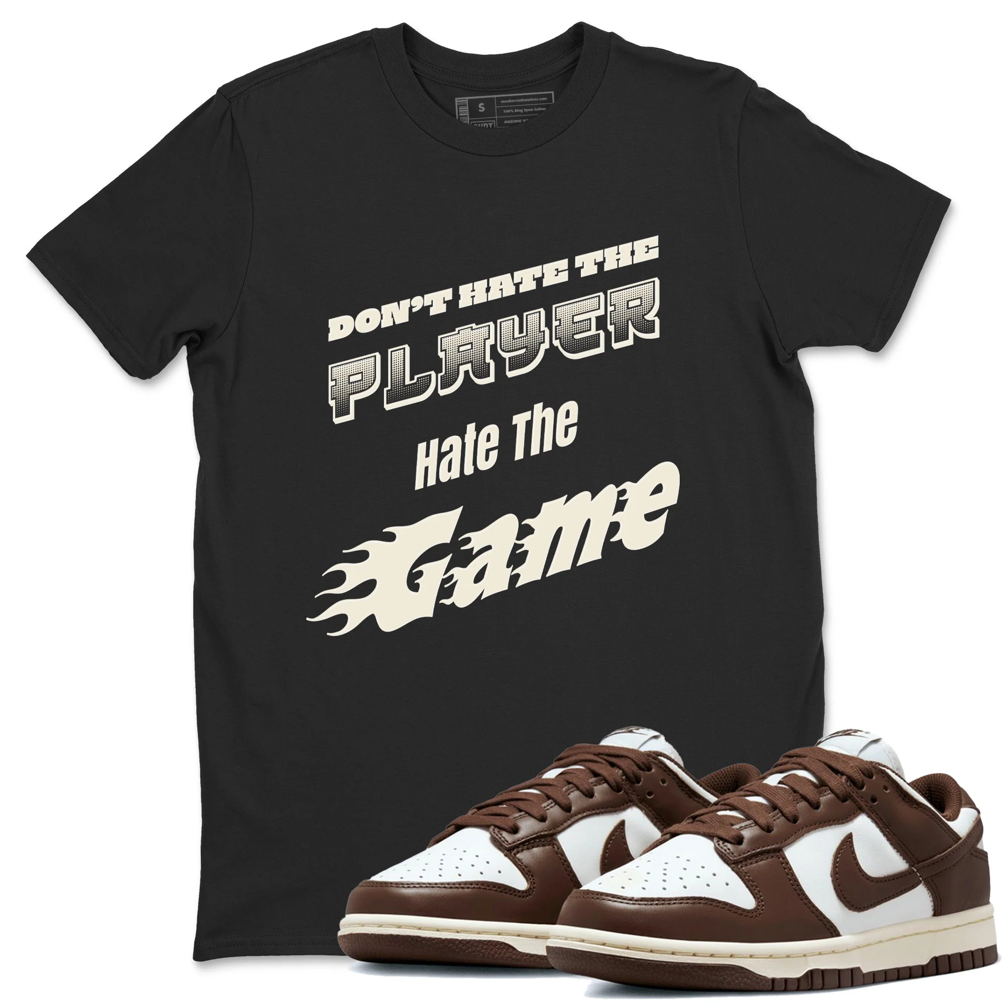 Don't Hate The Player Sneaker Tee - Dunk Cacao Wow