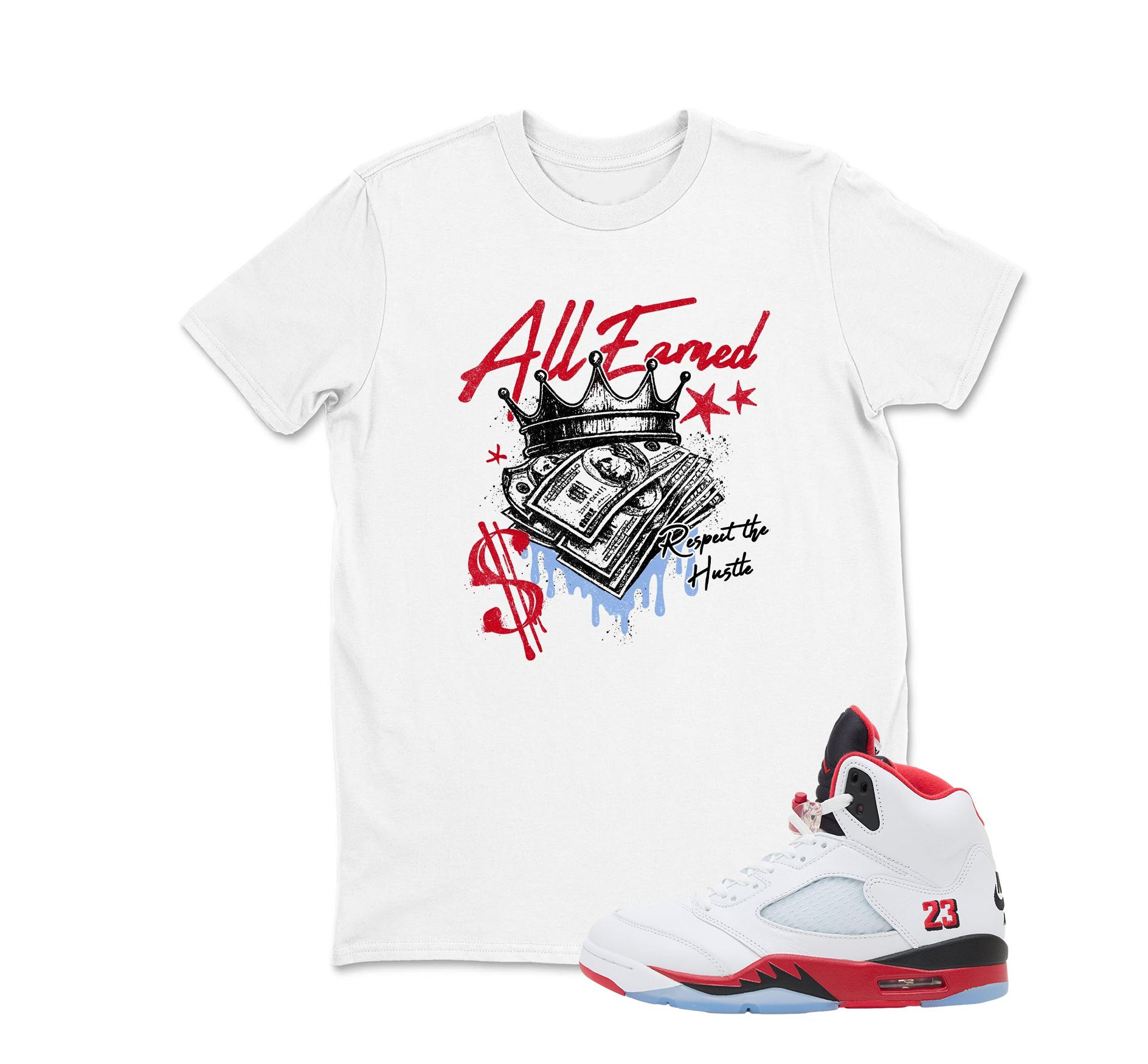 Fire Red 5s Sneaker Tee - Retro Jordan Matching Shirt