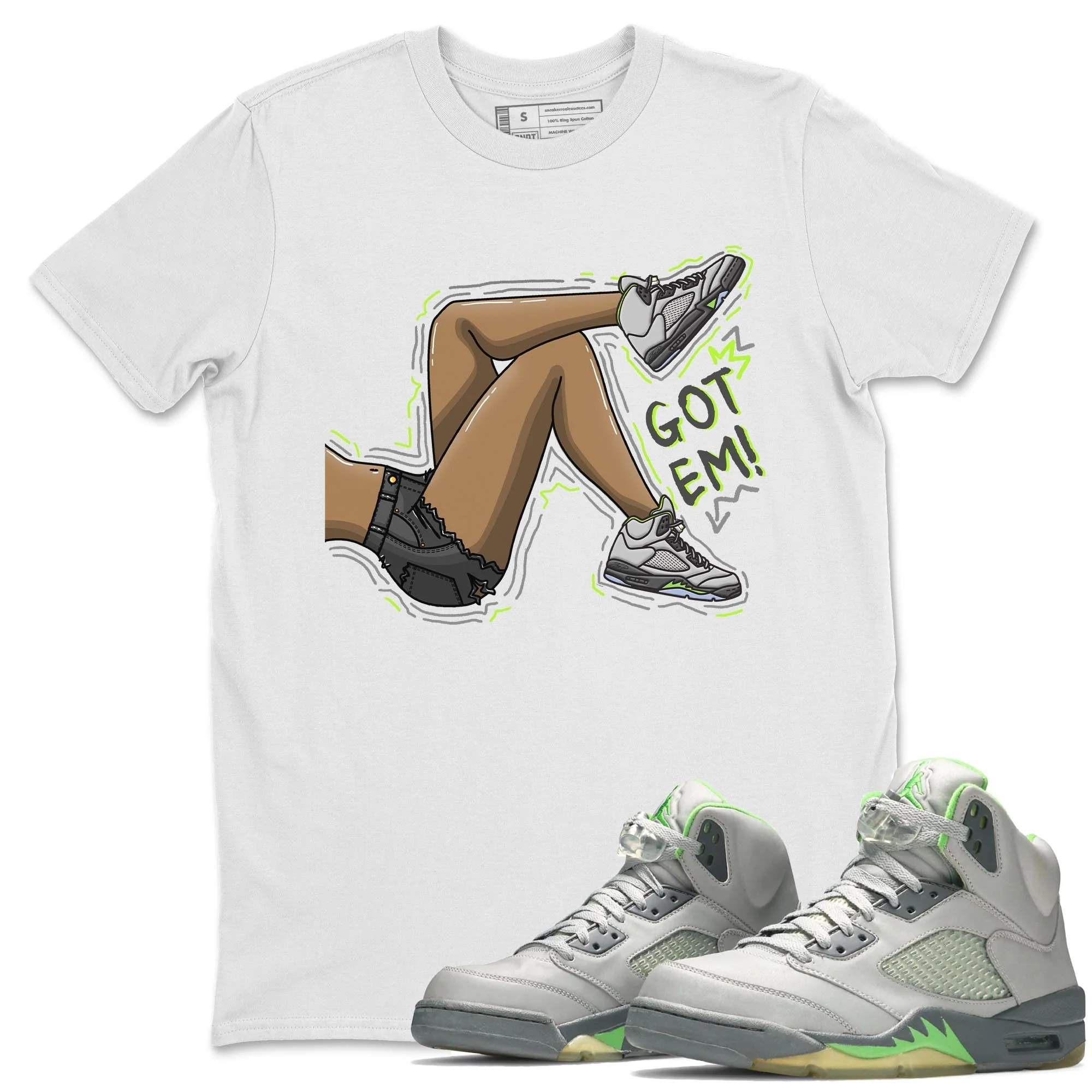 Got Em Legs Unisex Tops - Air Jordan 5 Green Bean
