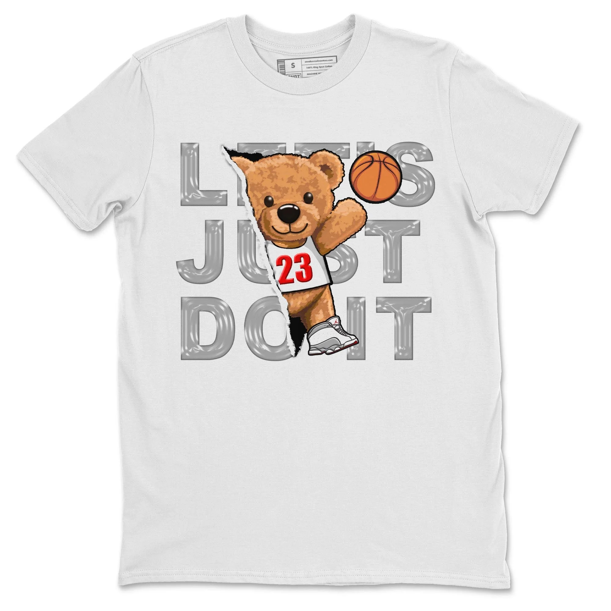 Rip Out Bear Unisex Tops - Air Jordan 13 Wolf Grey