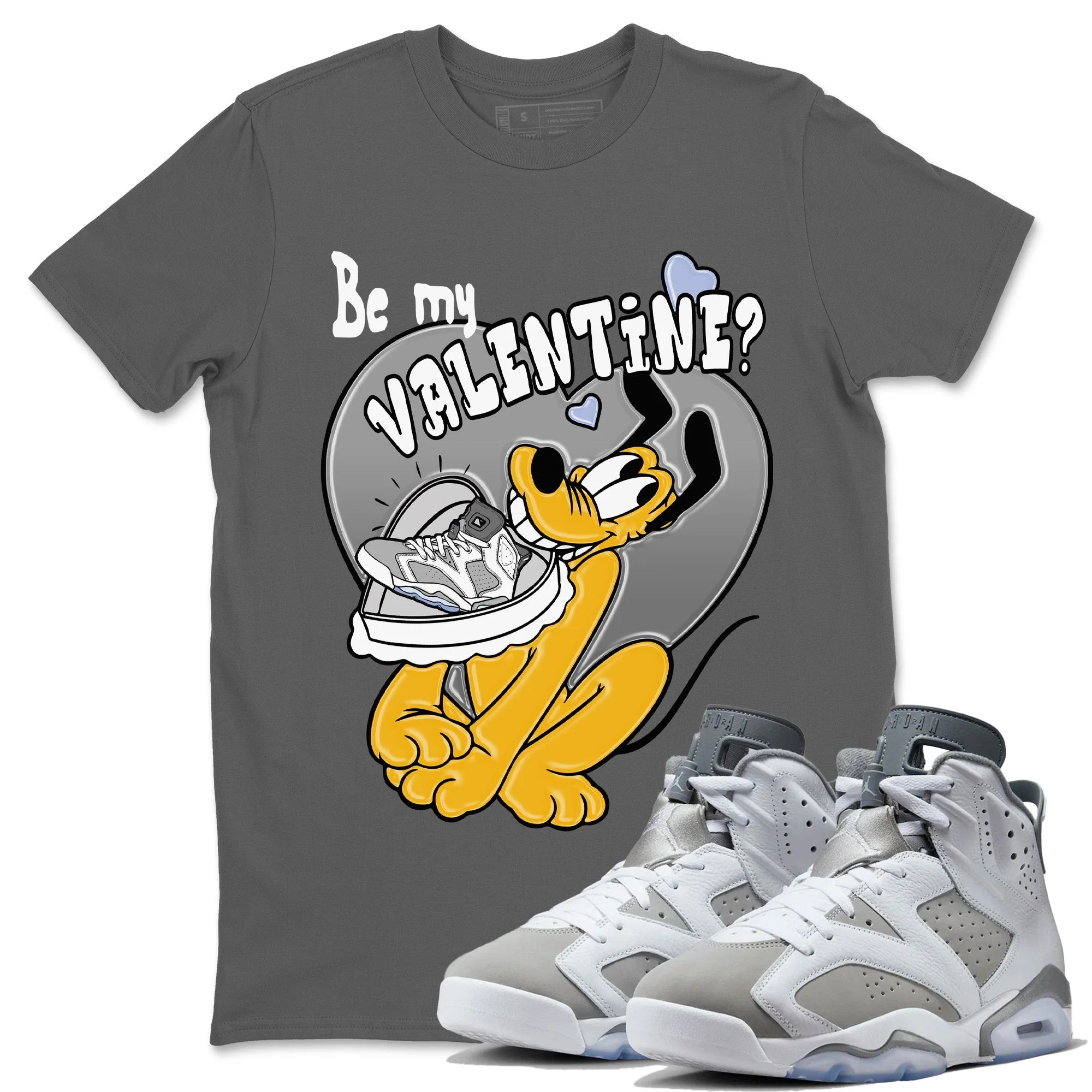 Be My Valentine Unisex Tops - Air Jordan 6 Cool Grey