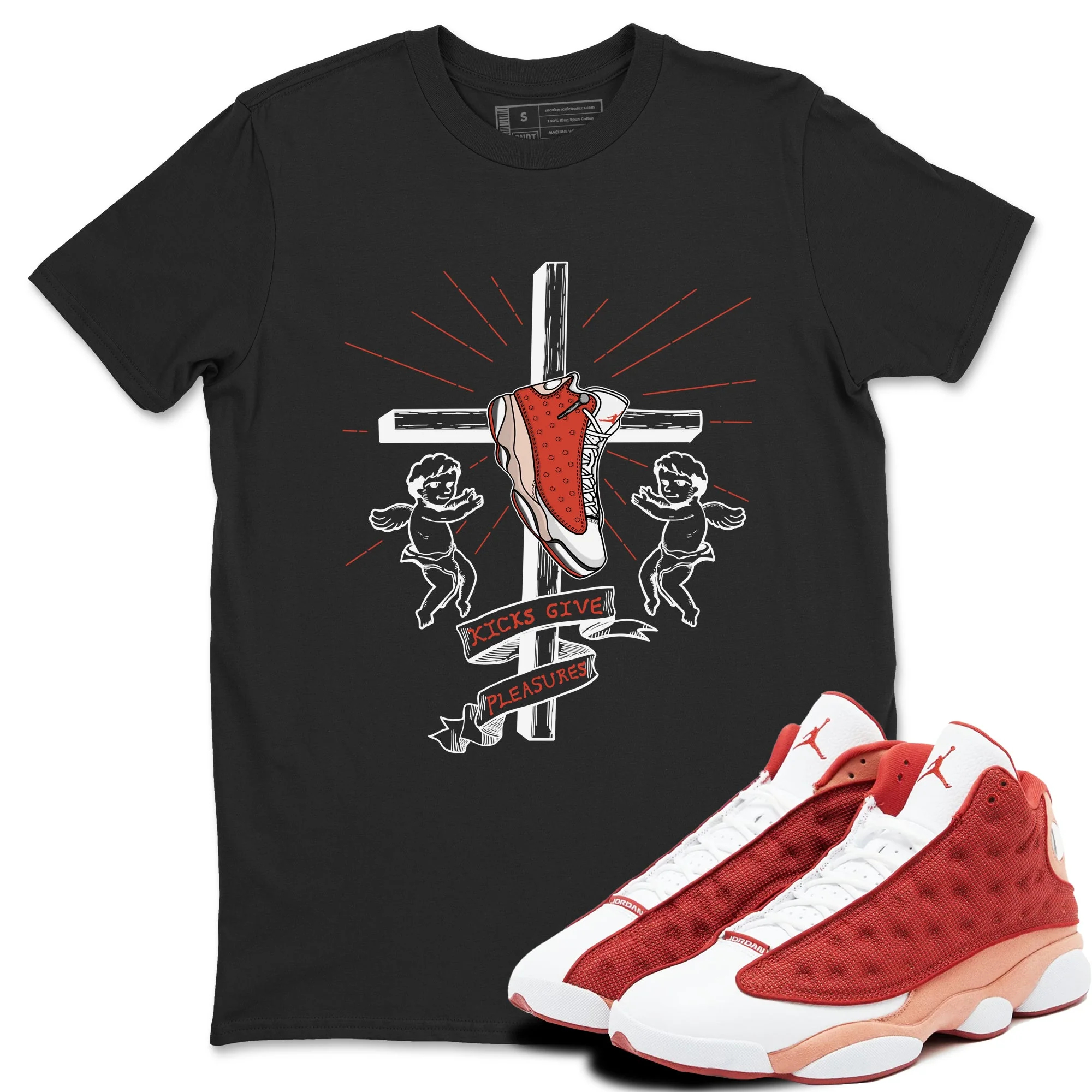 Kicks Give Pleasures Sneaker Tees - Air Jordan 13 Dune Red