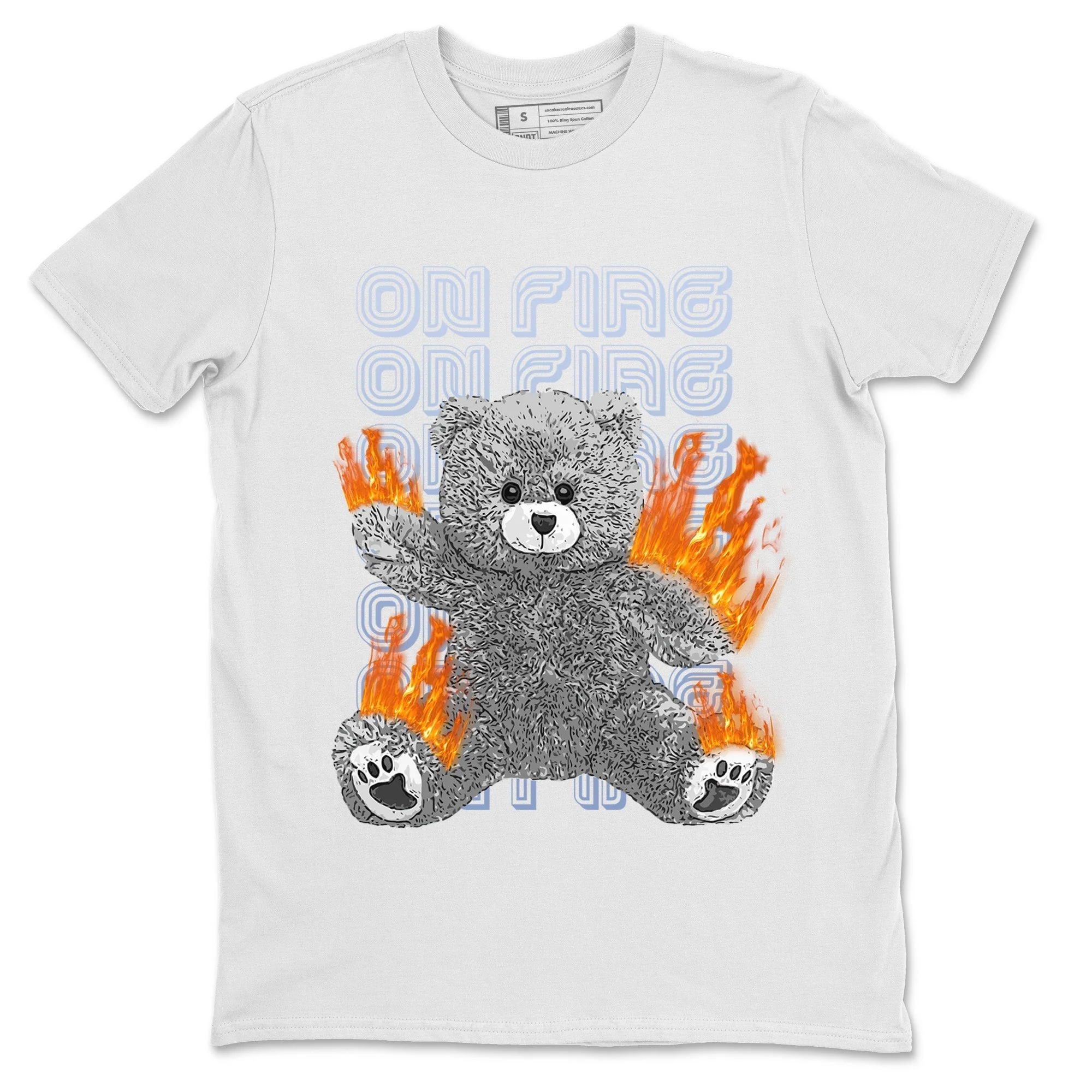 On Fire Bear Unisex Tops - Air Jordan 6 Cool Grey