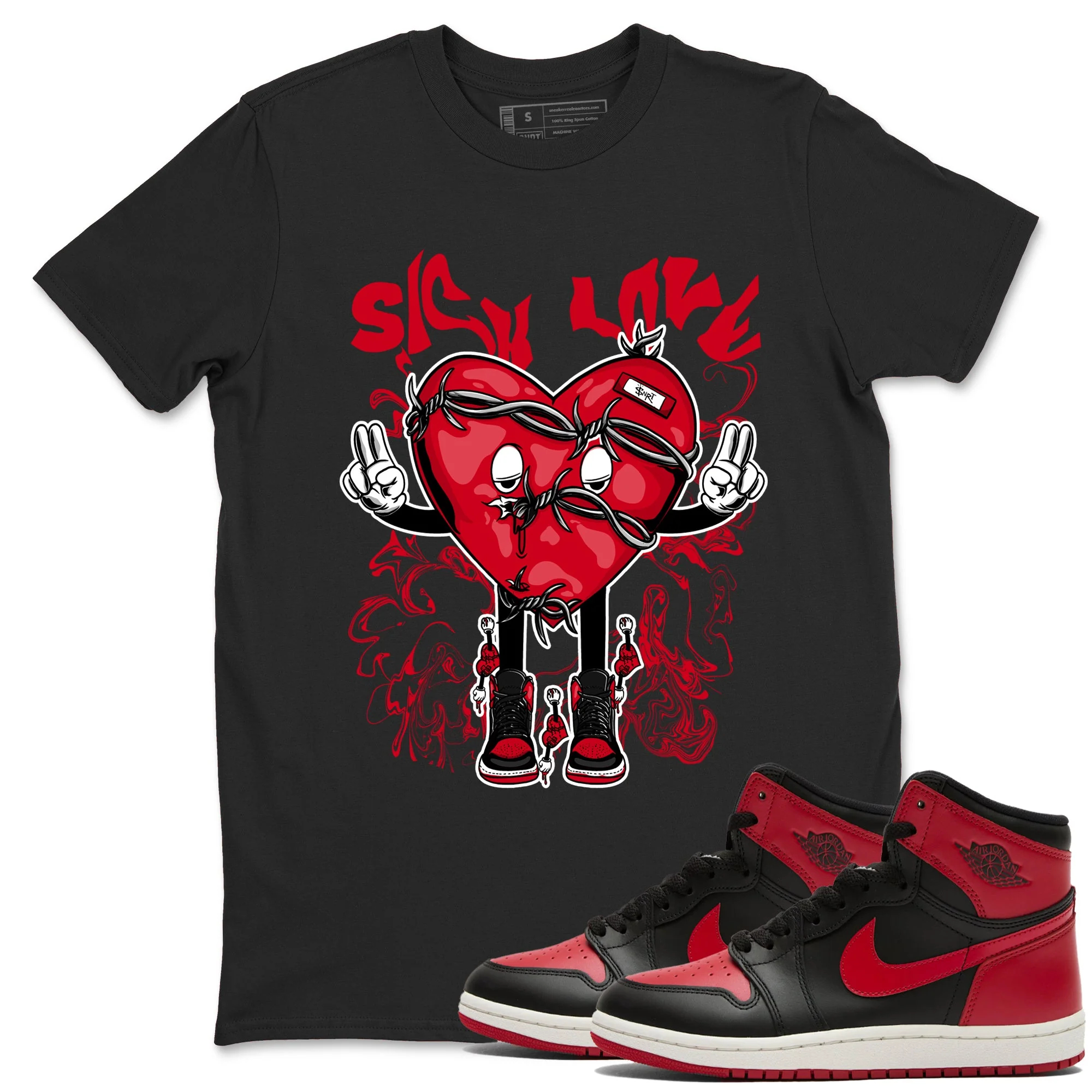 Sick Love Sneaker Tees - Air Jordan 1 '85 Bred