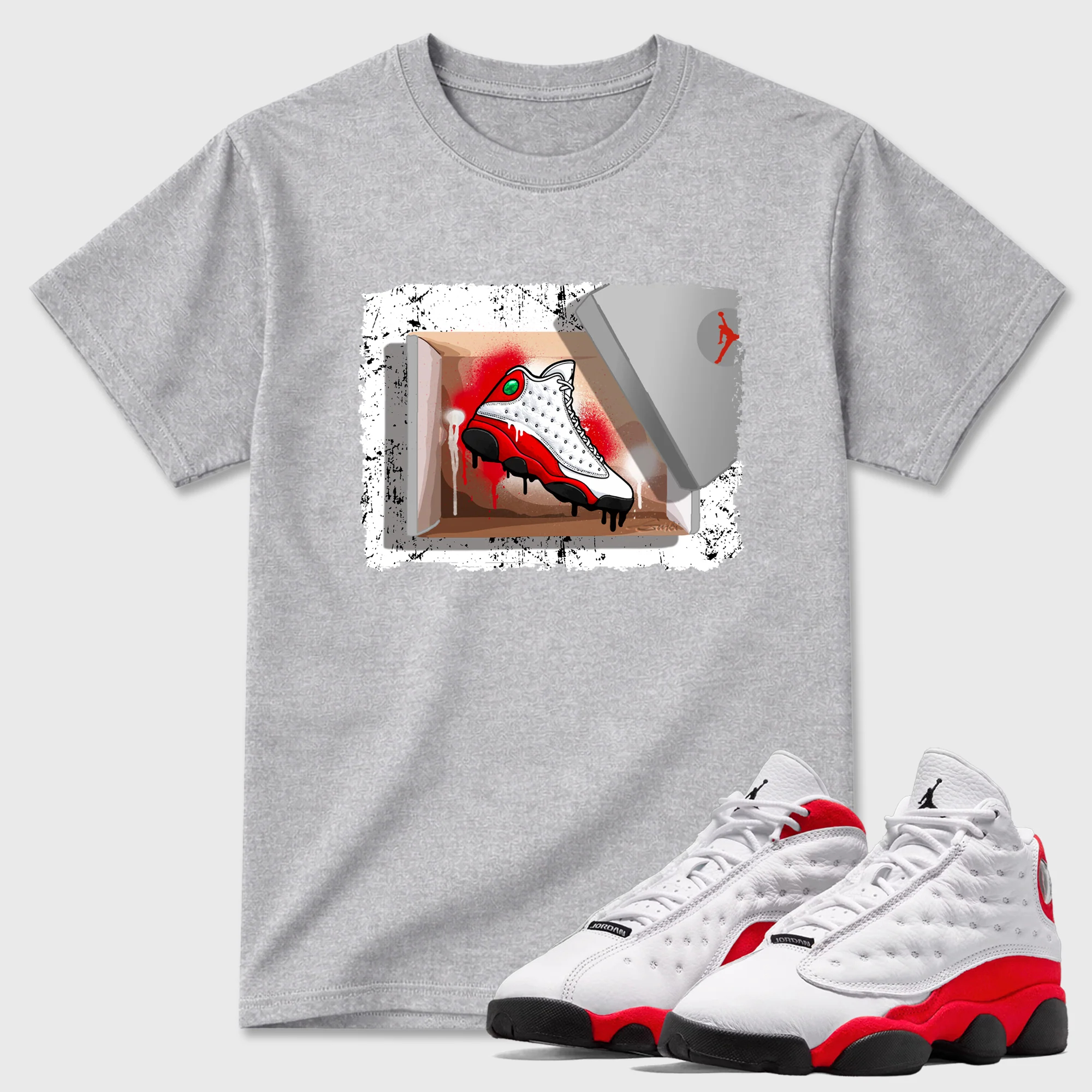 New Kicks Sneaker Tees - Air Jordan 13 University Red