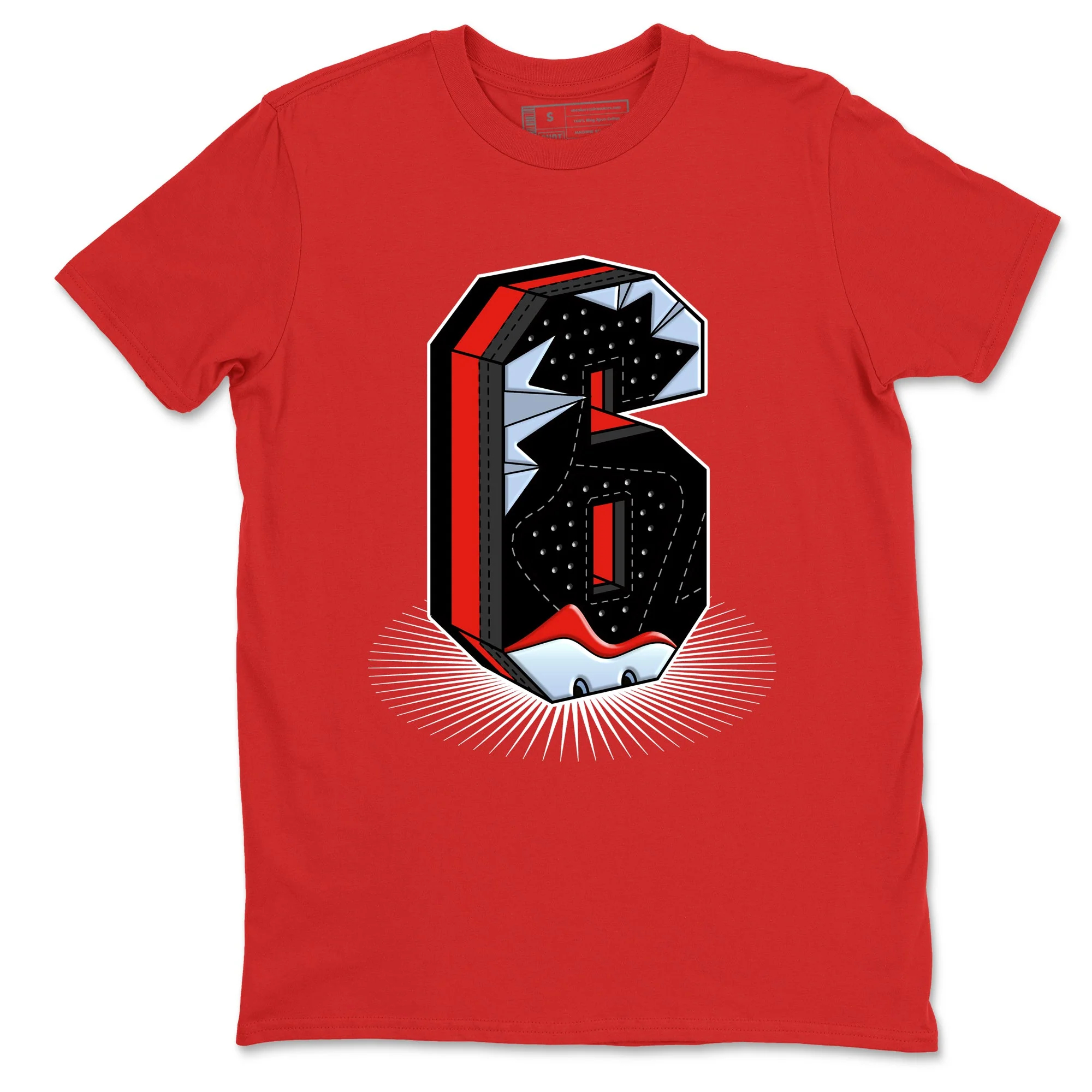 Number Statue Sneaker Tees - Air Jordan 6 Reverse Infrared