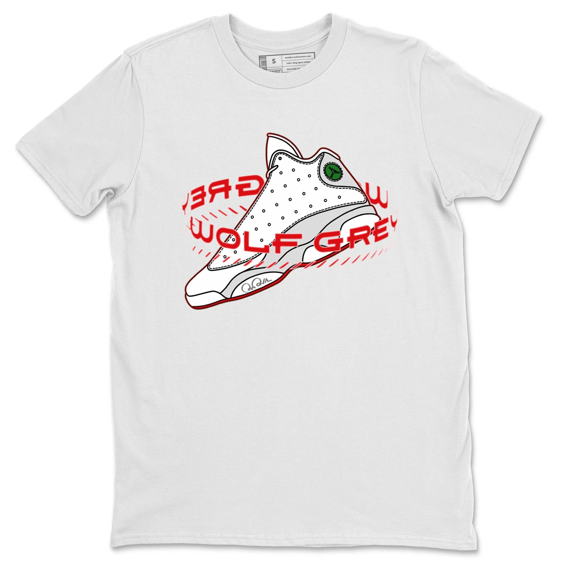 Warping Space Unisex Tops - Air Jordan 13 Wolf Grey