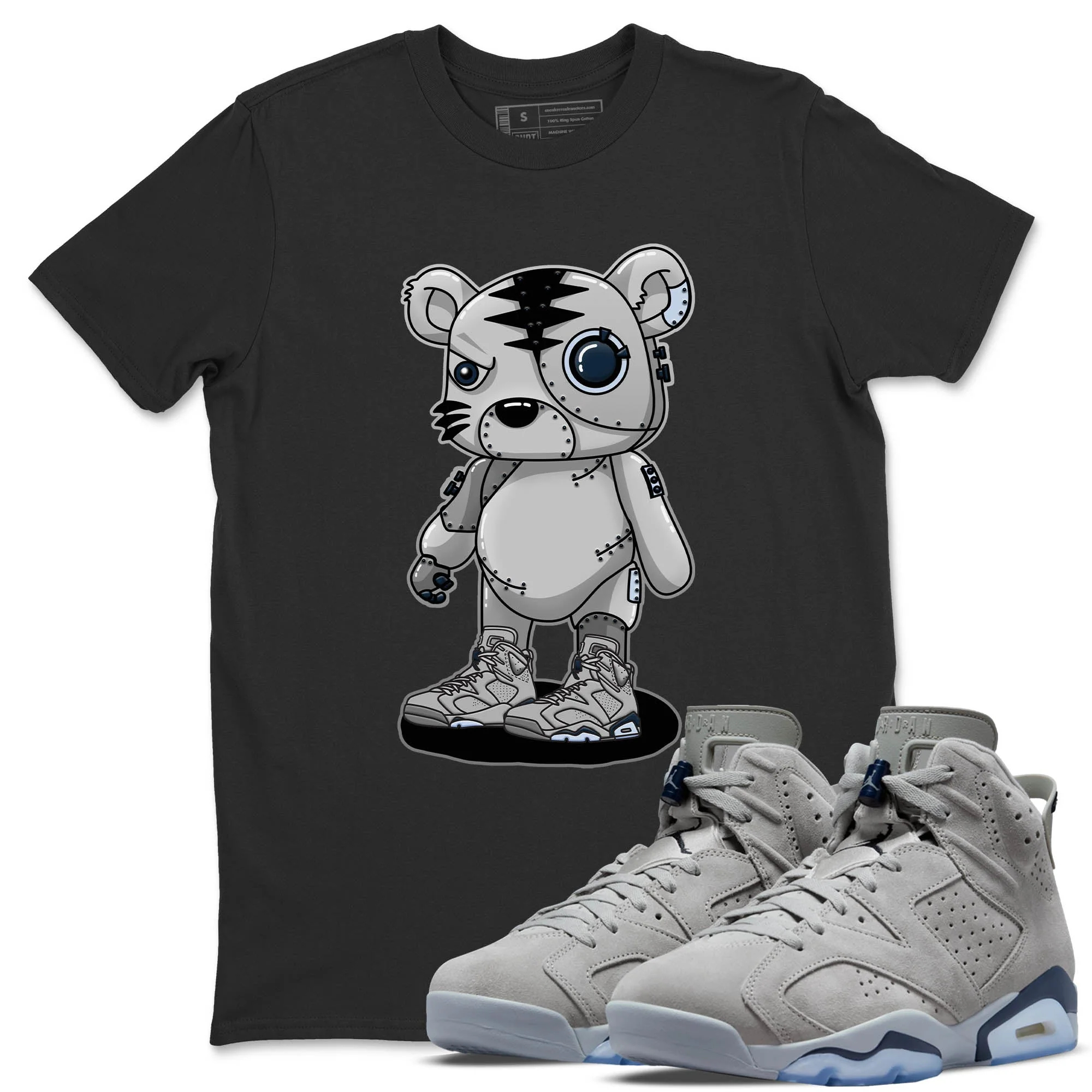 Cyborg Tiger Unisex Tops - Air Jordan 6 Georgetown