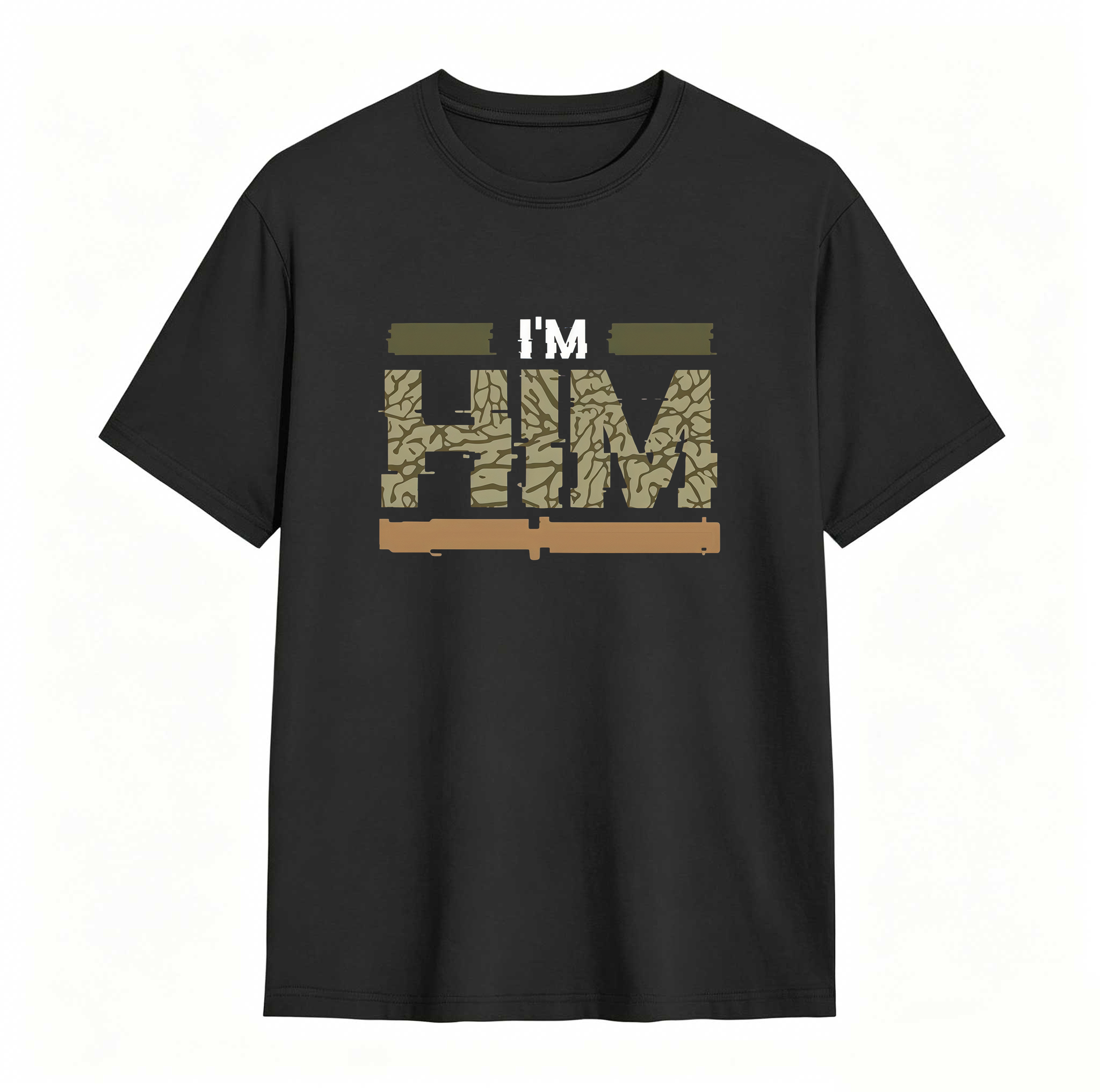 I'm HIM Sneaker Tee - Jordan 3 Family Affair Medium Olive Matching Sneaker Tee Shirt, Shirt To Match Jordan 3 Olive, Sneaker Graphic Tee