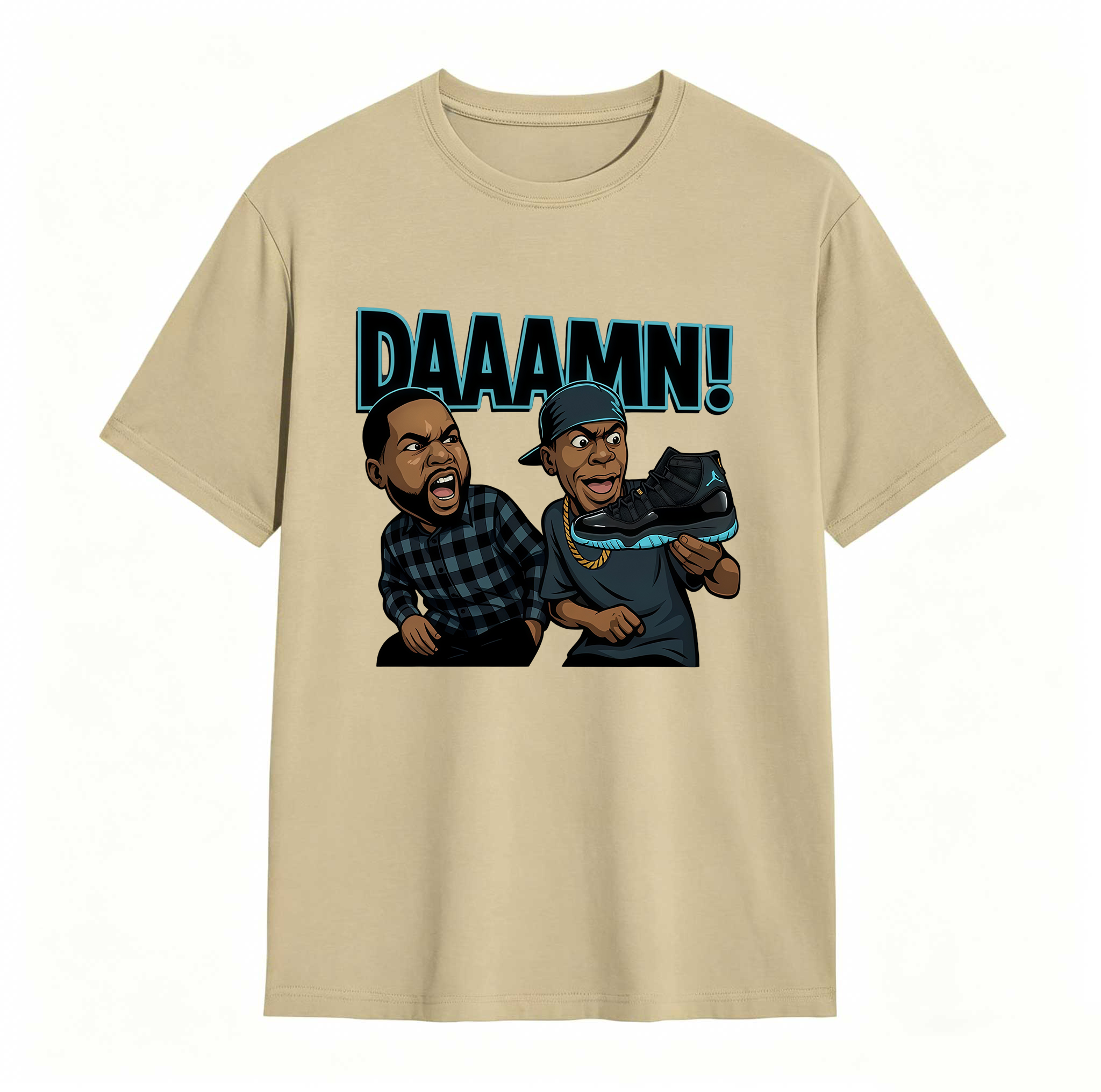 DAAAMN! Shirt To Match Jordan 11 Gamma, Jordan 11 Gamma Sneaker Mactching Shirt, Jordan Match Tee, AJ 11 Gamma Sneaker Match Shirt