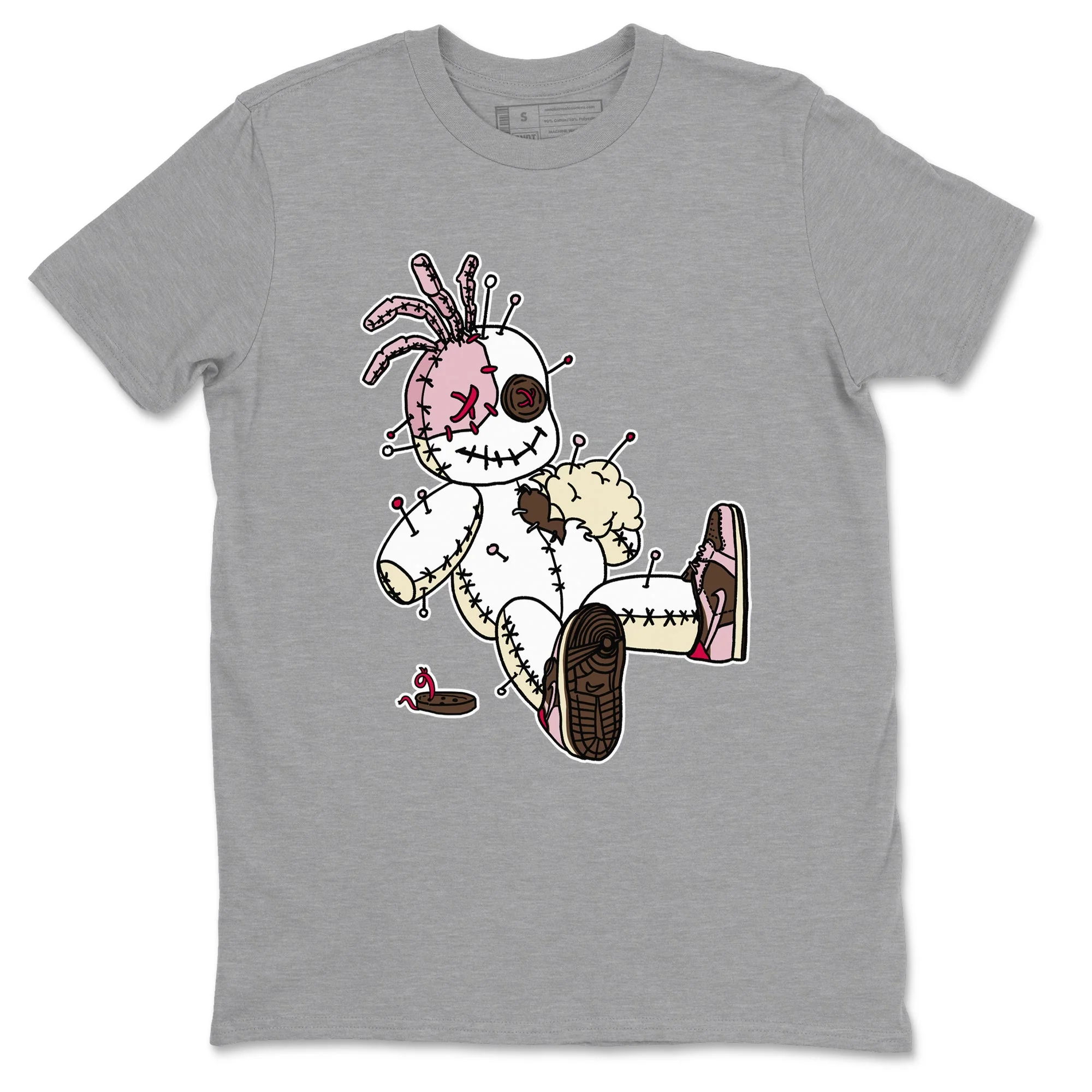 Voodoo Doll Sneaker Tees - Dunk Cacao Wow And Pink Foam